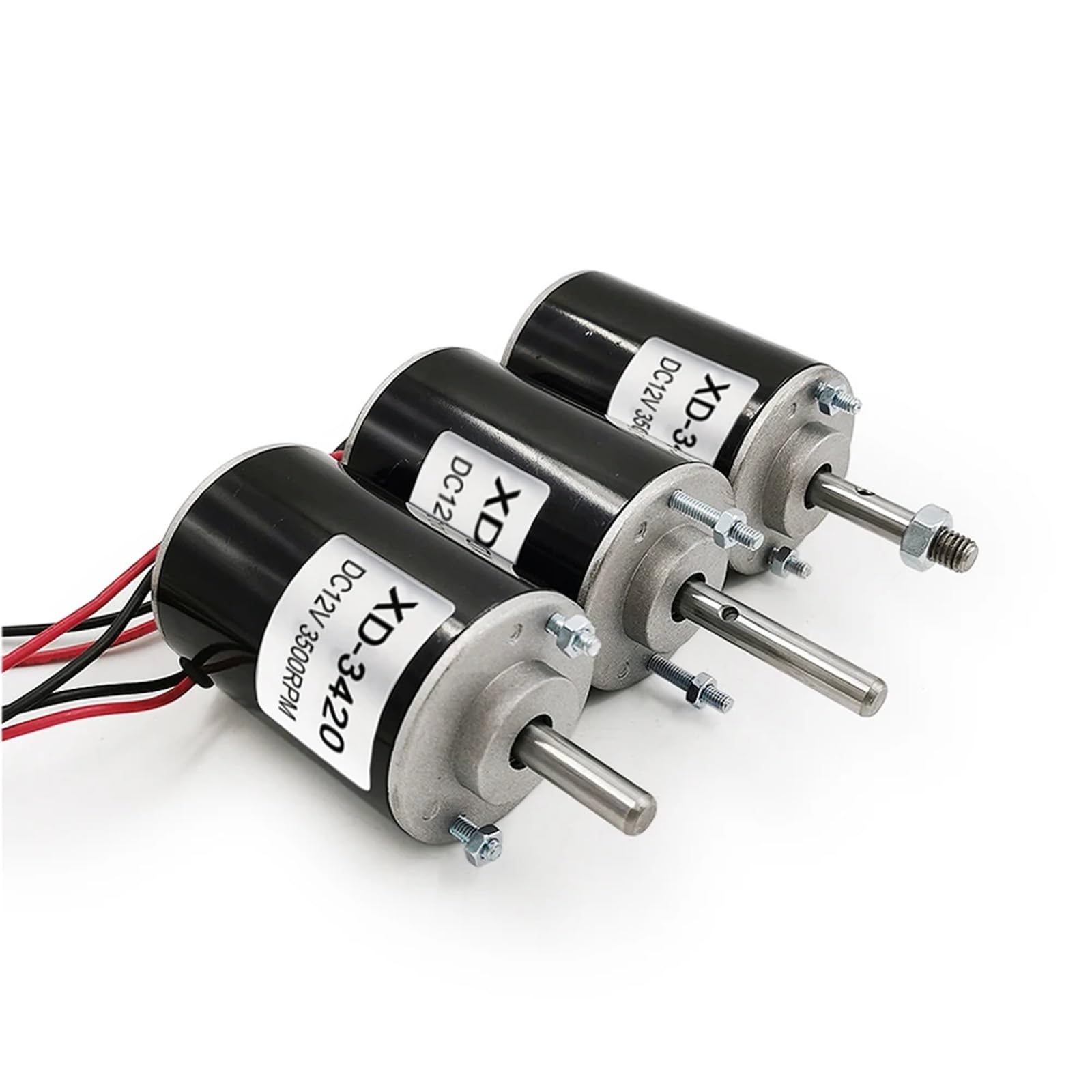 Moteur Sans Balais DC JS-50B(S) - Support Plastique - Faible Vitesse - 12V 60rpm - Projet Scientifique & DIY
