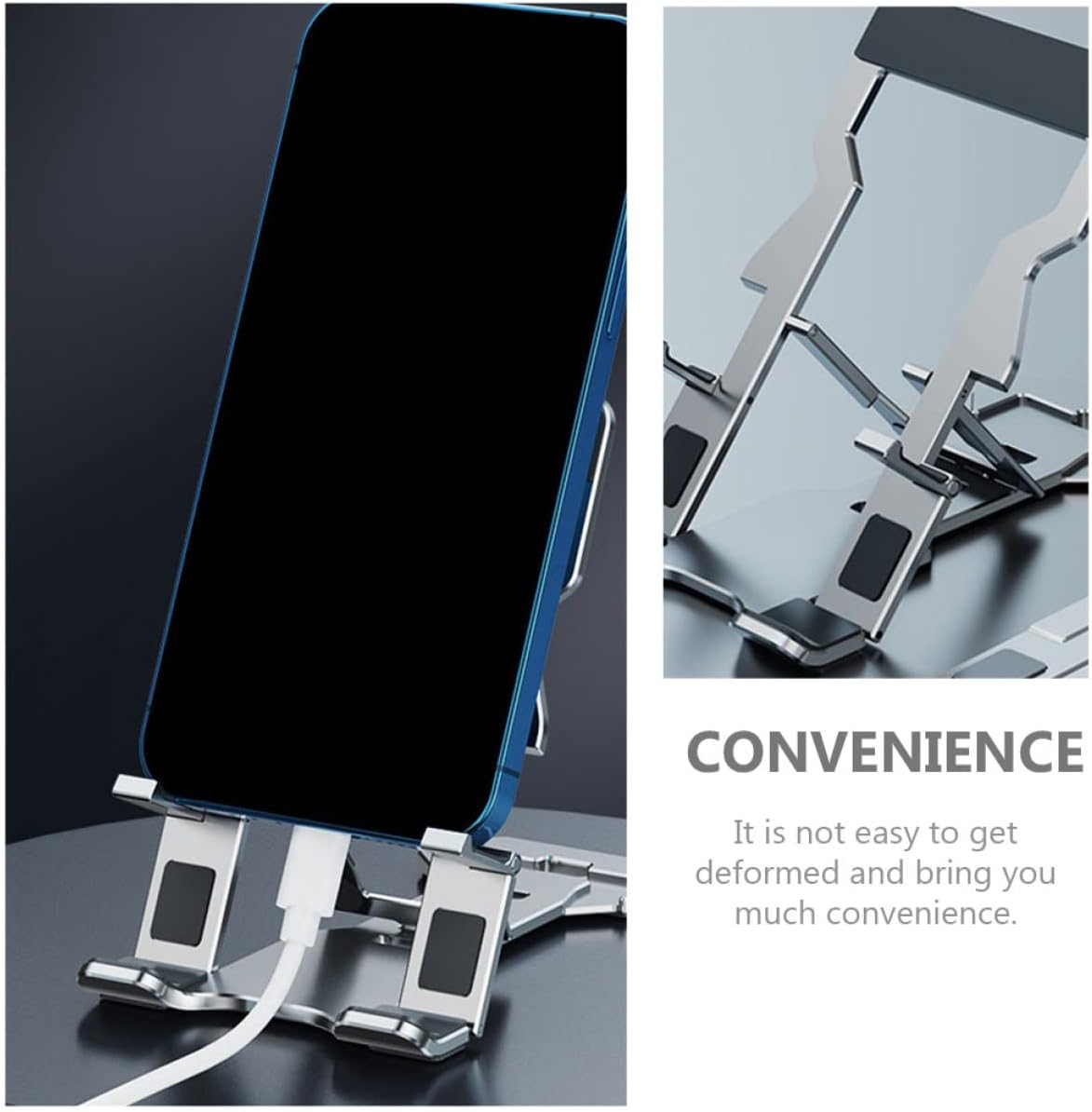 Gatuida Adjustable Cell Phone Stand, Tablet Support, Foldable Mobile Phone Stand, Desktop Phone Stand