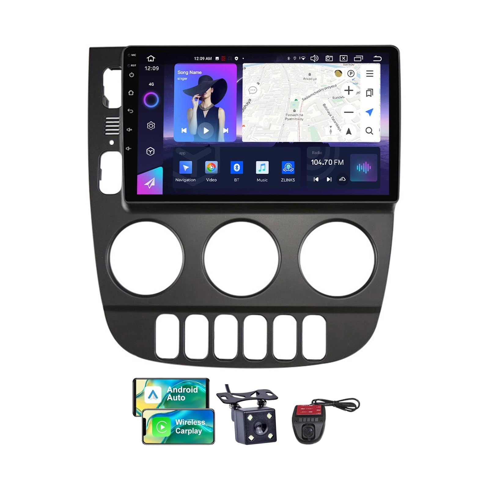 Autoradio Android pour Benz ML W163 pour remplacer le système cassette d'origine
