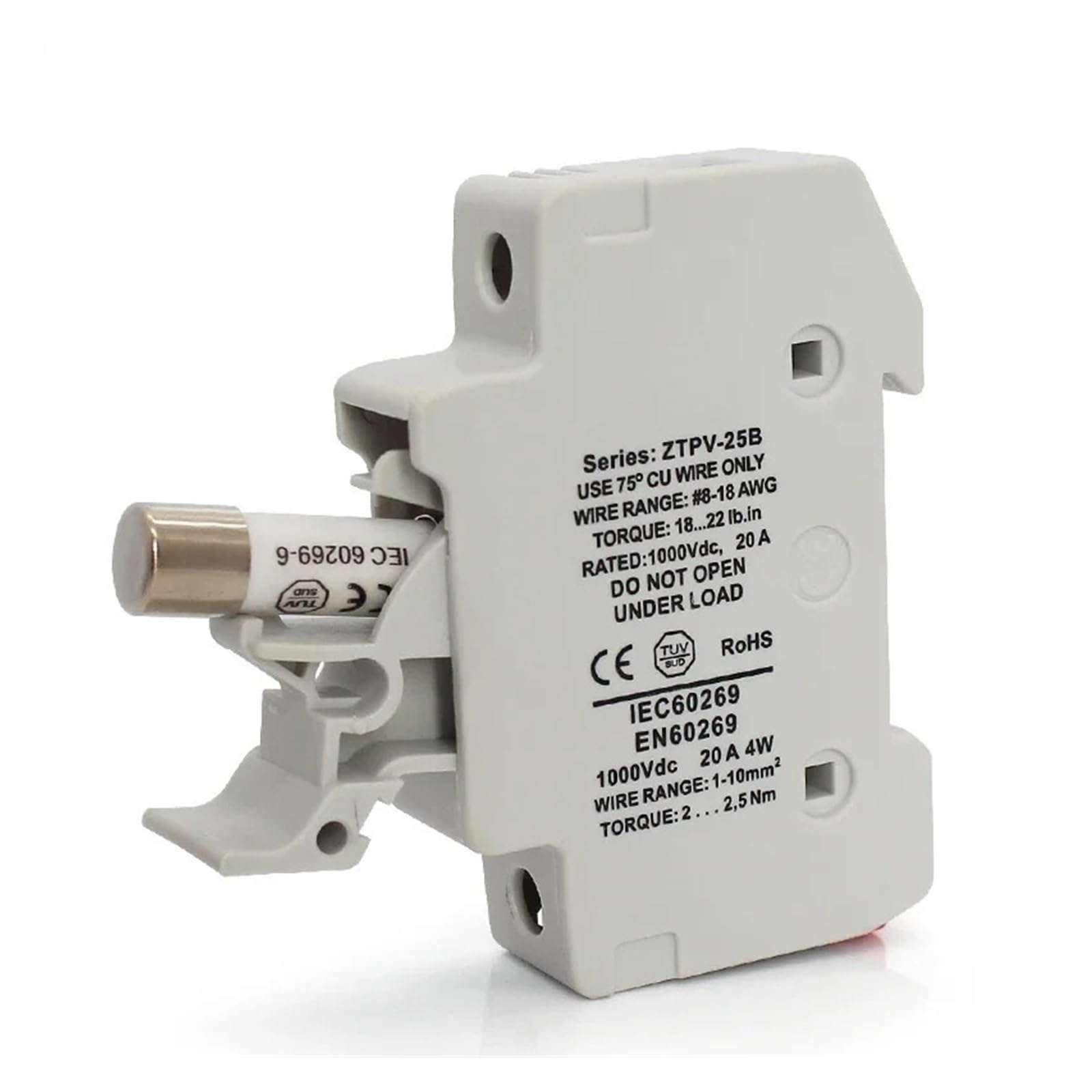 Fusible photovoltaïque 5A 1000V porte-fusible gPV haute performance pour installation