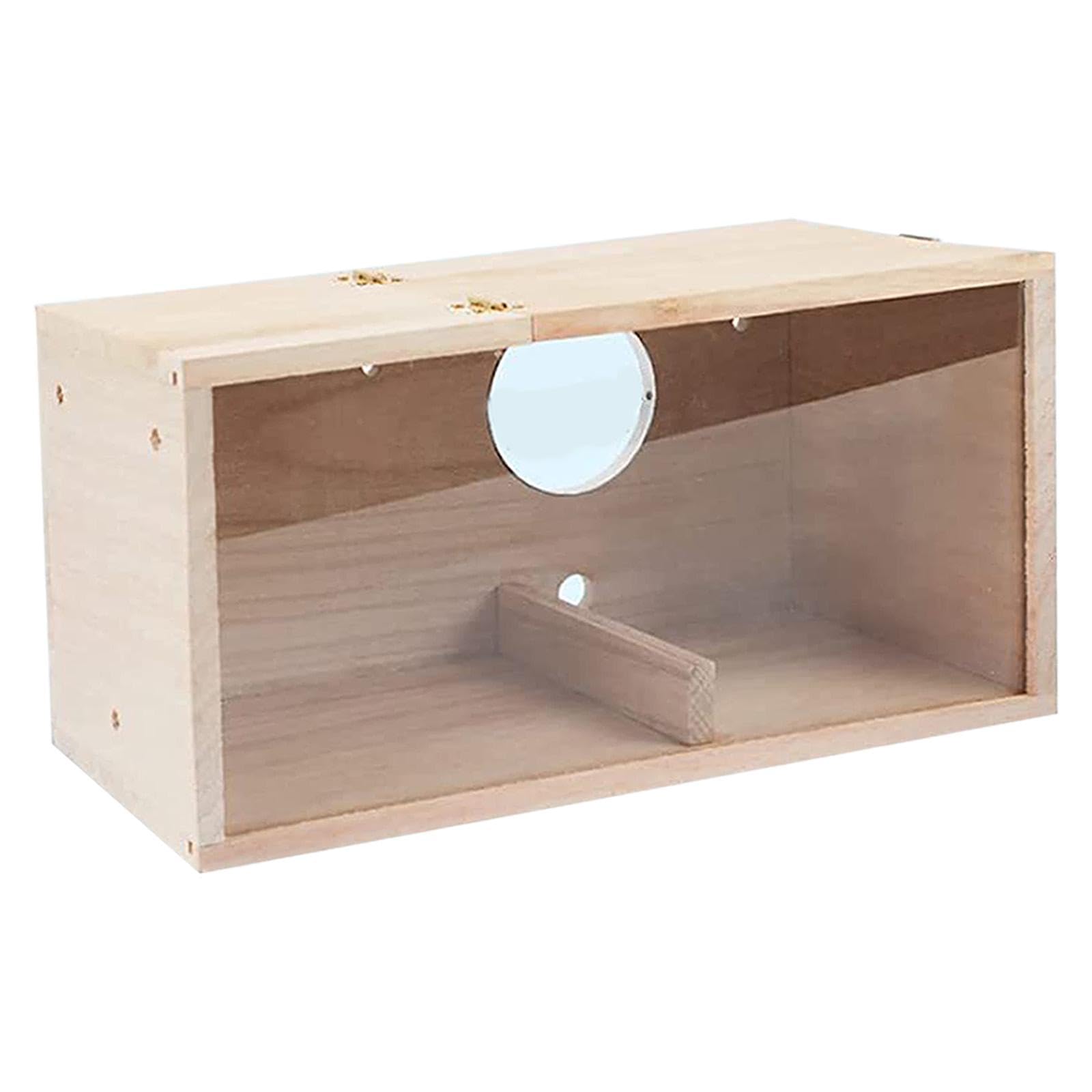 Nichoir pour perruches en bois rustique idéal pour animer votre patio