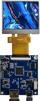 2.0 Inch Square LCD Display, 800nits 480x360 IPS Screen