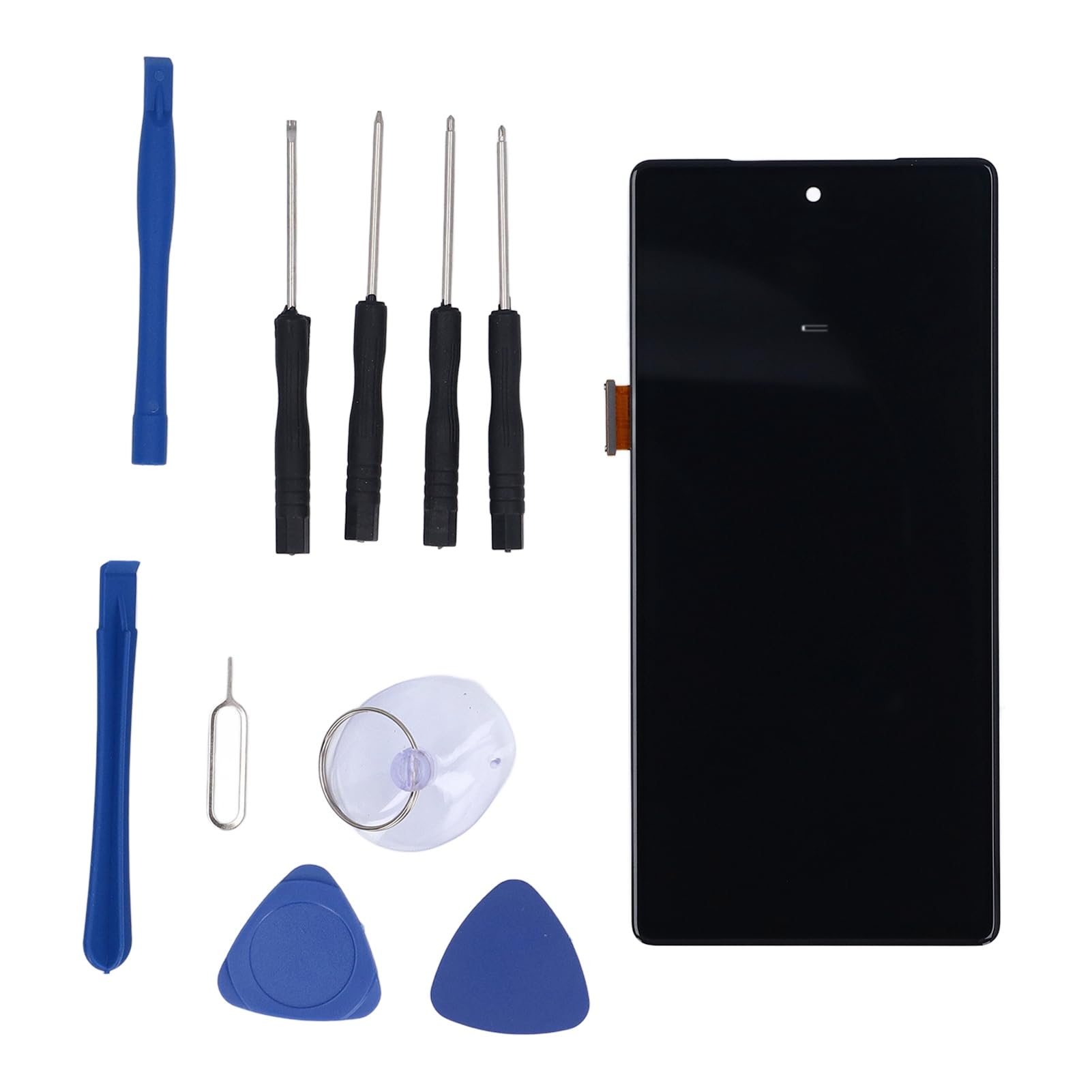 OLED Display for Pixel 7a, Digitizer Assembly with Frame and Tool Kit, Advanced Display Technology, High Sensitivity, Smartphone Screen Replacement