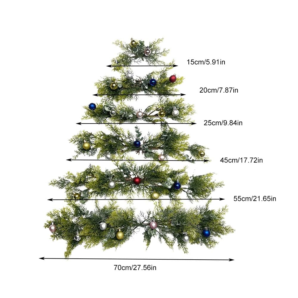 AVCULT Sapin De Noel, DIY Arbre De Noël, Arbre Sapin, Sapin Feutrine A Decorer, Arbre en Decorer, Ornements Détachables Tenture De Noël Arbre DéCoration Fenêtre Porte Cadeaux De Noël