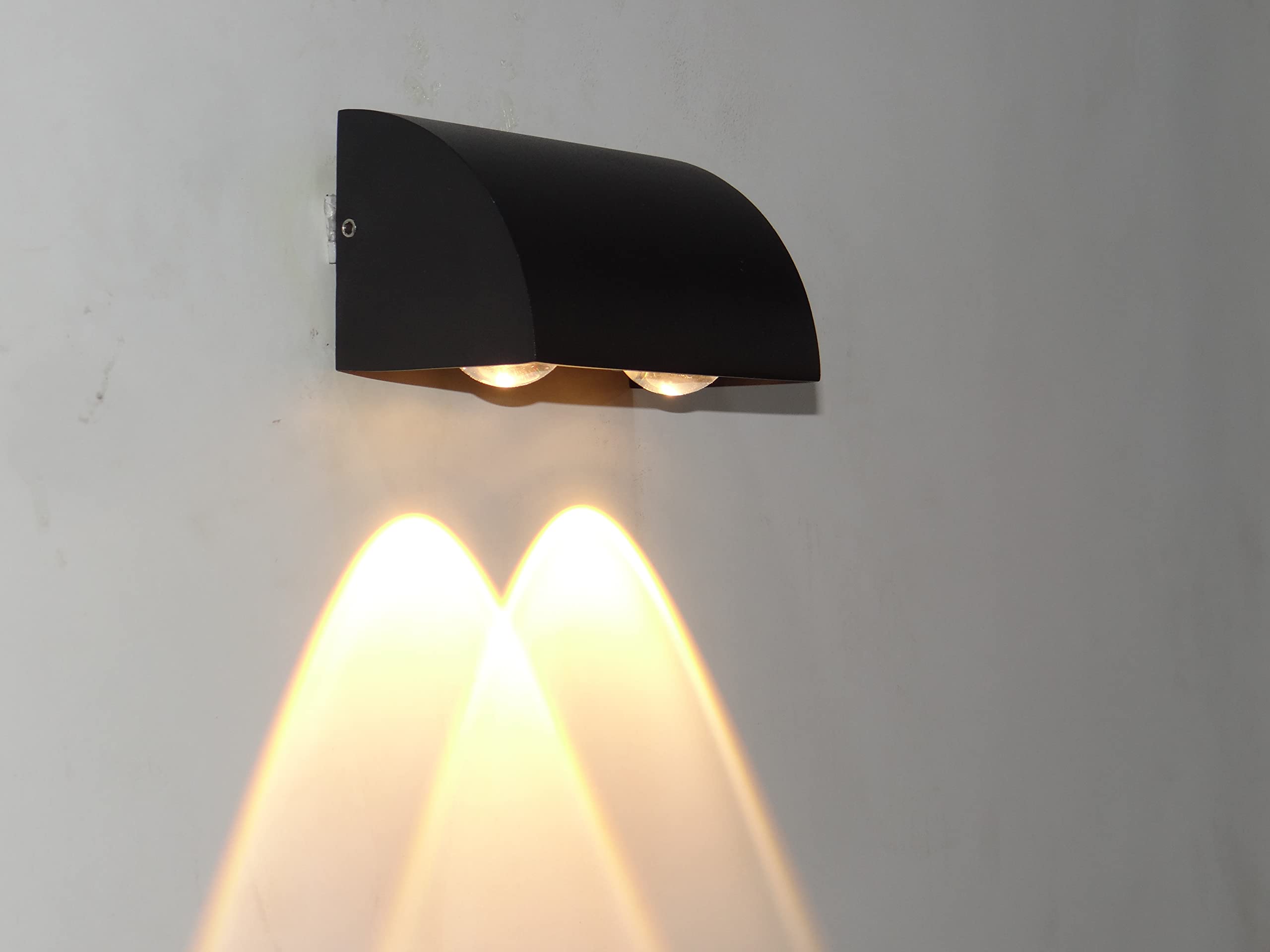 FILLISKA Metal LED Indoor/Outdoor Down Wall Light Warm White, IP-65 Rainproof & Shockproof Alluminium Body (2 Way Down)(1 Year Warranty)