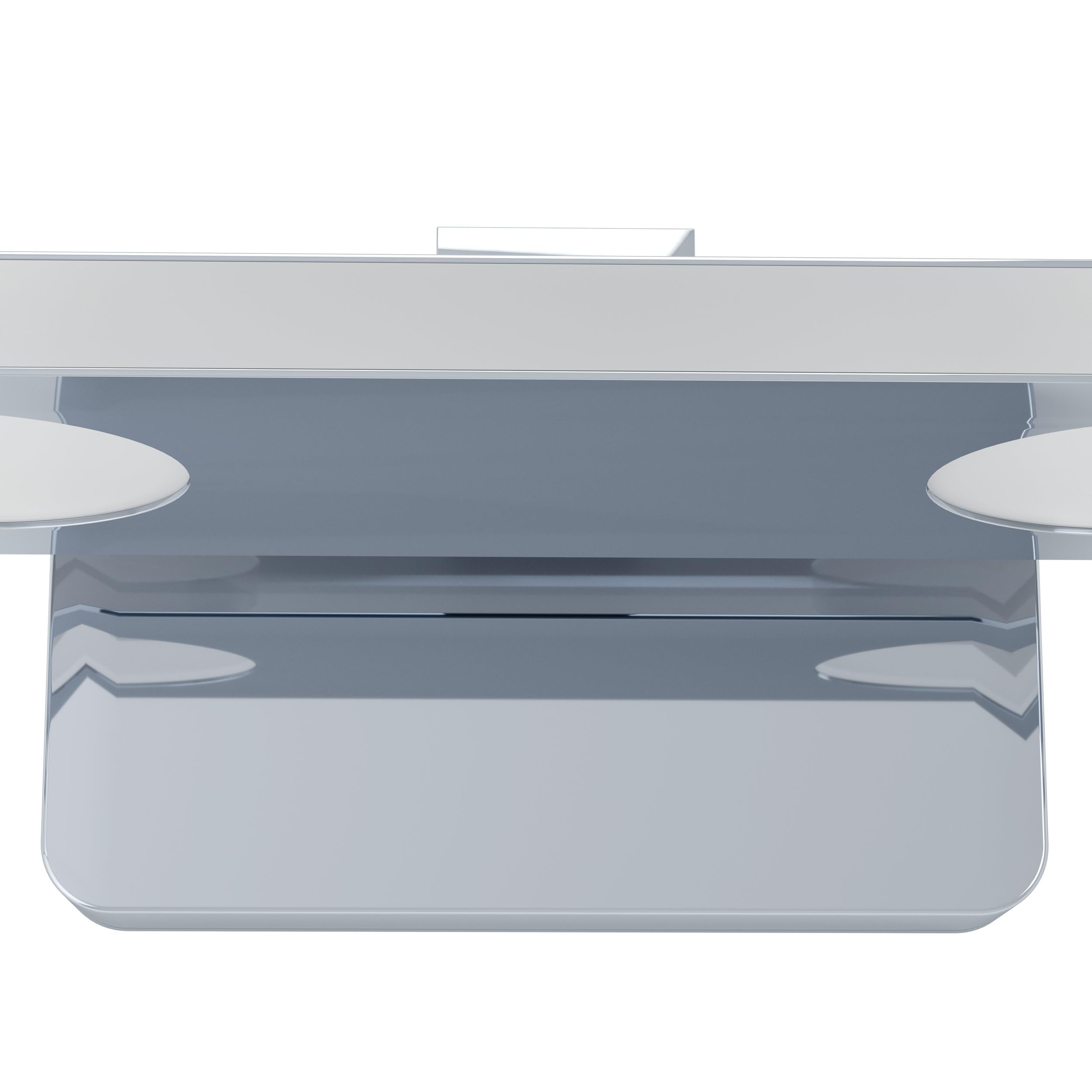 Eglo LED aplique de pared Cabus, lámpara de pared, luz LED para espejo | de metal y plástico satinado, lámpara para baño en cromo, luz LED para zonas húmedas luz cálida, IP44, L 58 cm