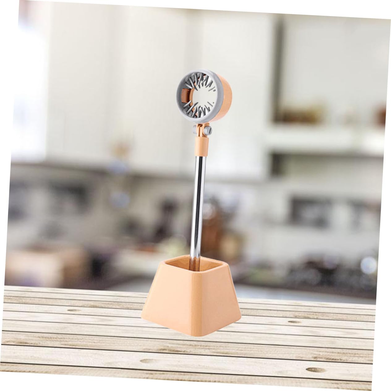 Mikikit 180 Pet Hair Dryer Holder Rotation Stand Organizer Durable Material Yellow Color for Hands Drying Stable Base Convenient Hair Care