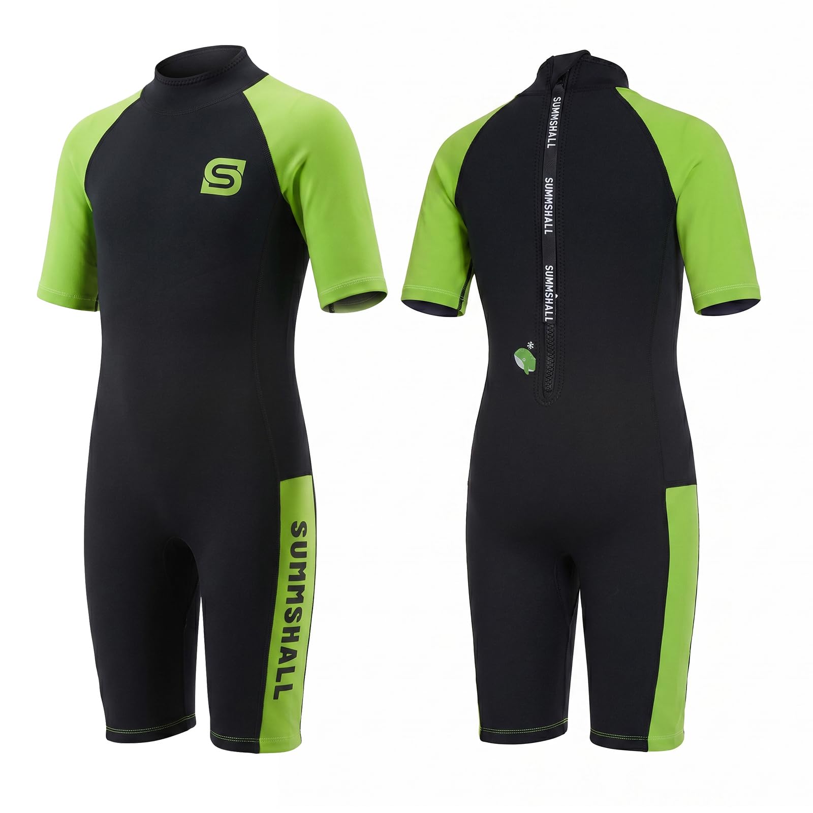 Summshall Kids Wetsuit 2mm Shorty Neoprene Thermal Swimsuit for Boys & Girls | UV50+ Sun Protection, Soft & Stretchy for Swimming, Snorkeling & Beach Play