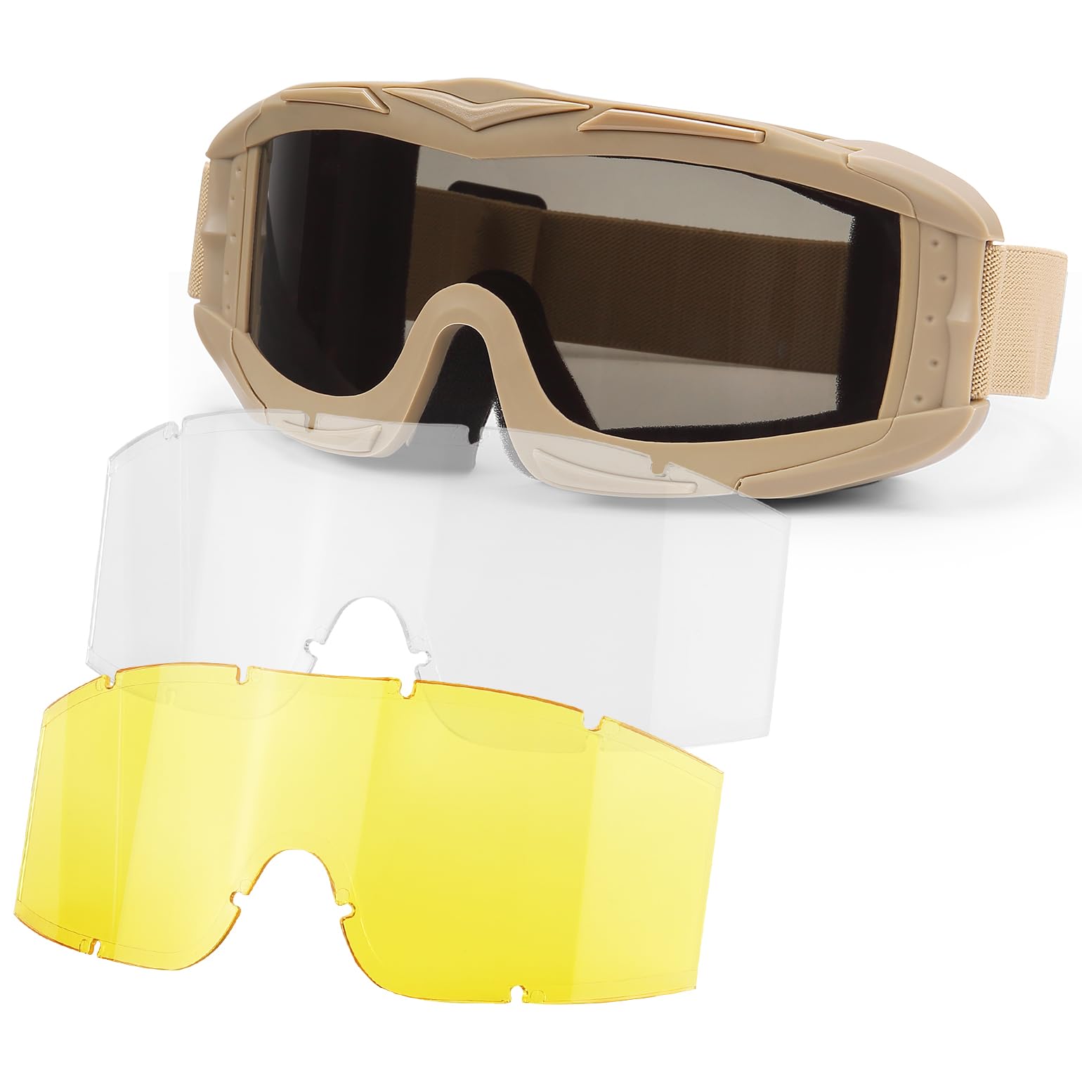 Rothco 22478 ANSI Rated OTG Goggles Color : Olive Drab/Smoke