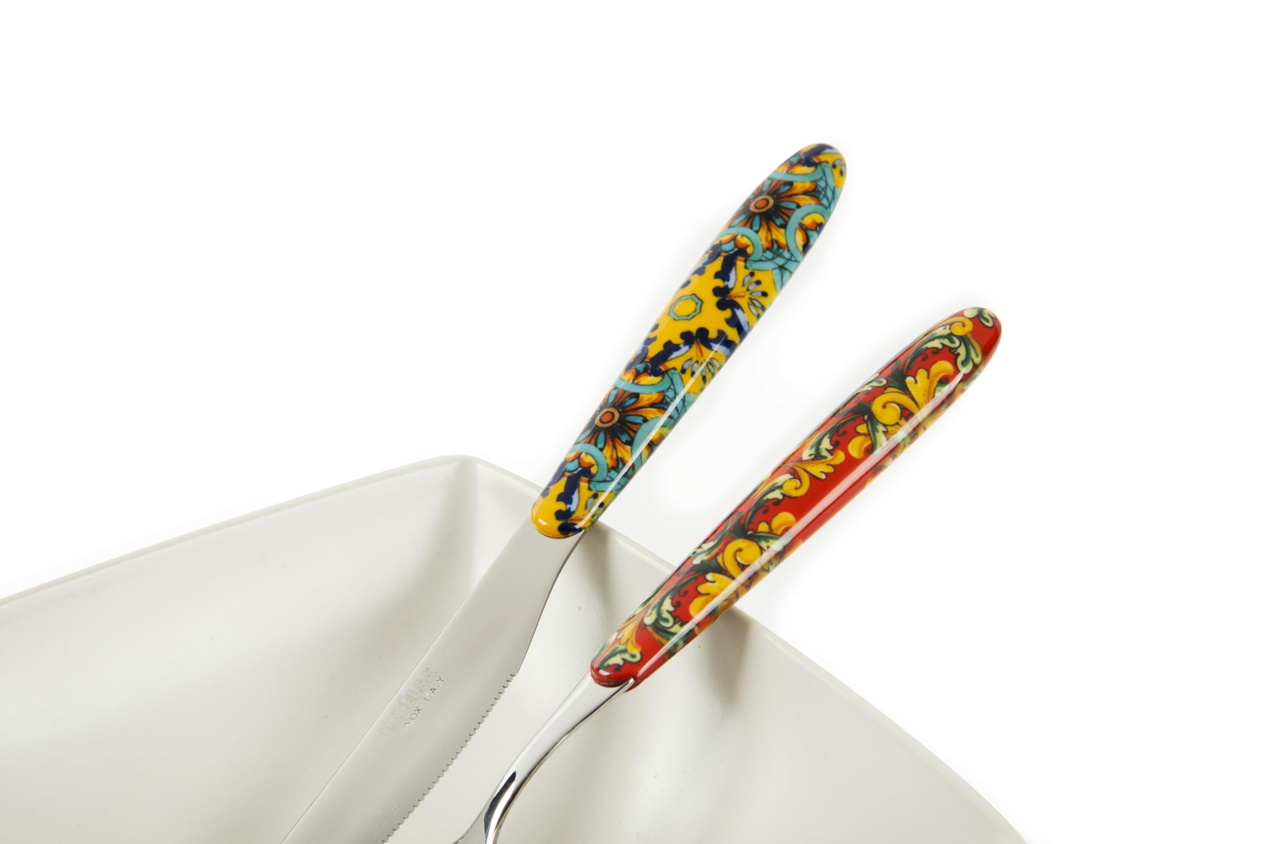 Excelsa Trinacria Besteck-Set, 24-teilig, Edelstahl, Griff aus Kunststoff