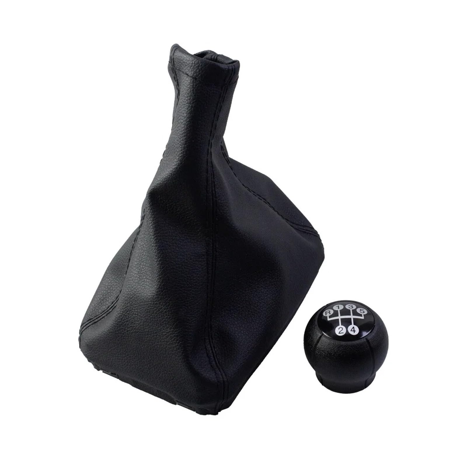 SAUANMNKTP Gearshift Knob for Opel for Corsa for Combo C 2001-2011 5Speed Gear Shift Knob Shifter Lever(Ball and leathercase)