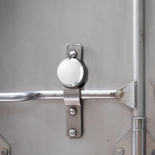 Miniatura 4 de Candado de disco de hockey con grillete oculto, 2 llaves, cerradura de puerta para furgoneta y remolque de 2-78 pulgadas (239.5 ft KA (paquete de 5)