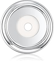 Vista 7 de Enhon Anillo de cubierta de boquilla de bañera de metal, placa de pared de remodelación de grifo de baño con junta de espuma, diámetro