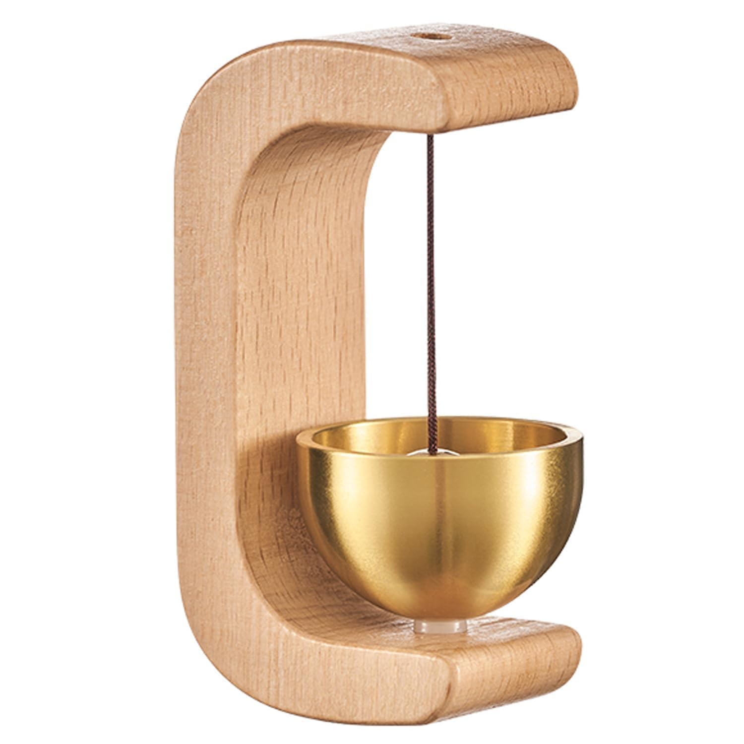 Beech Wooden Door Chime with Brass Bell, Dopamine Door Bell for Home, Self-Adhesive Magnetic Doorbell, Serene Acoustic for Home & Shop, Shopkeepers Door Chime, Ideal Housewarming Gift-image-10
