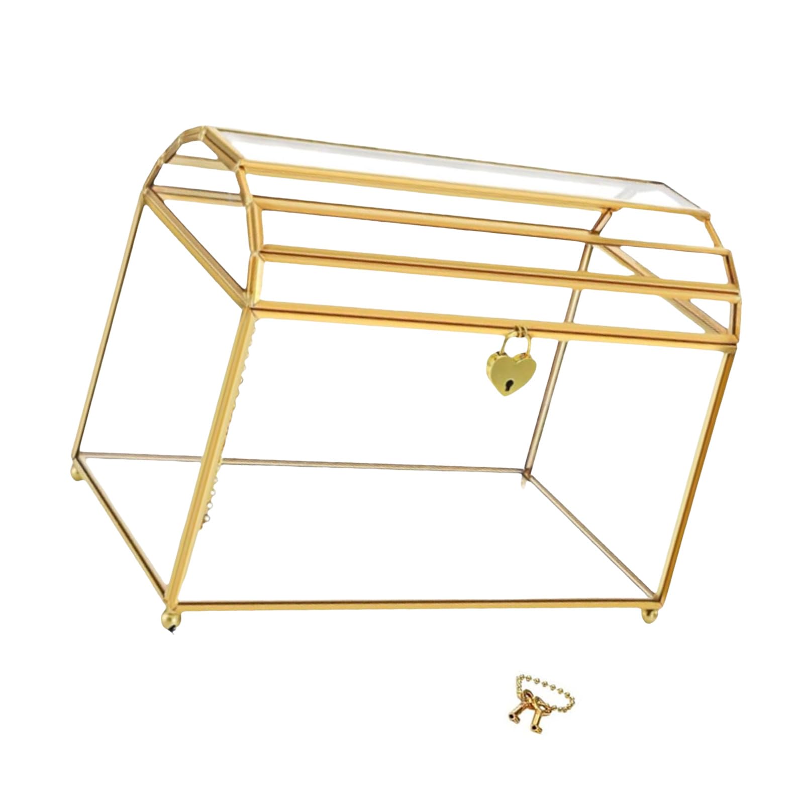 Custodia per Esposizione schede, L | Memory Box in vetro con serratura chiara organizzazione delle lettere sull ' area visualizzazione del