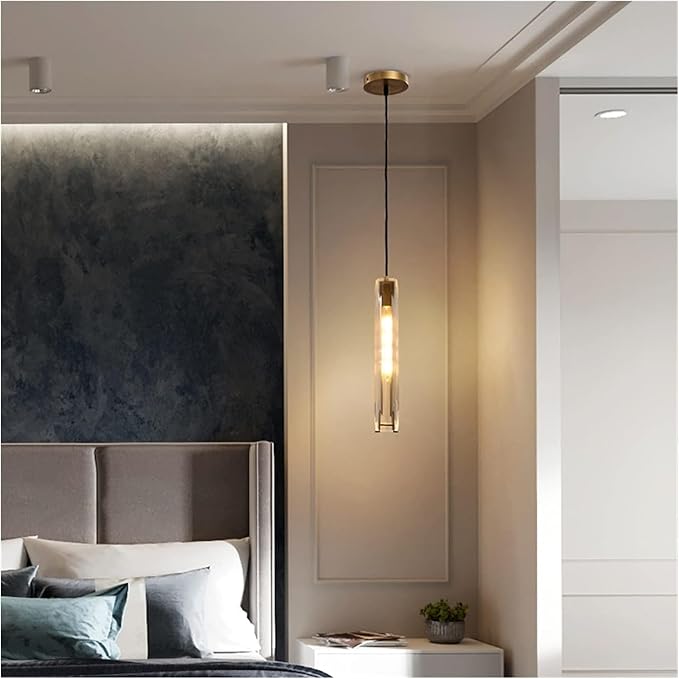 MCOSU Wall lamp, Crystal Wall Lamp Bedroom Bedside Lamp Small Chandelier - Personality Garden Villa Country Room Wall Lamp Inrichting Hanglamp