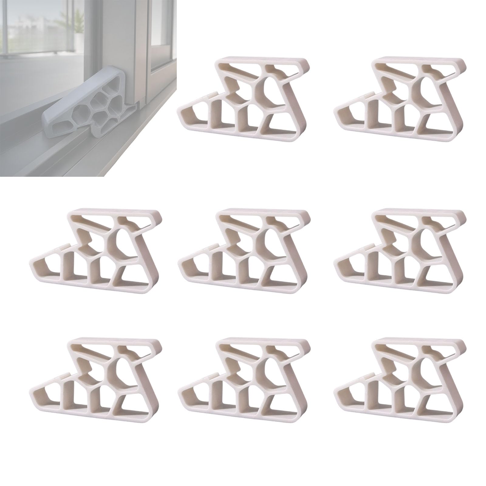 Patio Door Stop French Door Stopper for Sliding Window and Door Tracks (B*8)