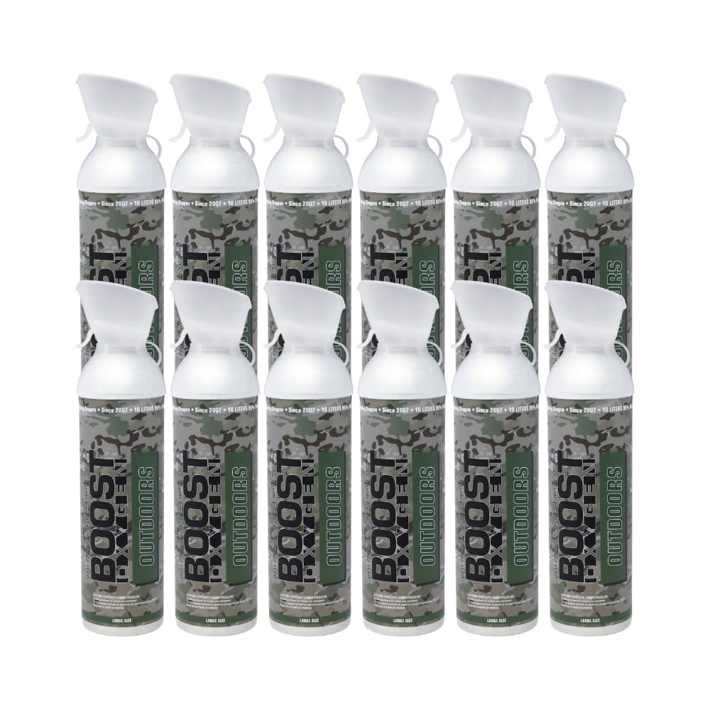 95% Pure Oxygen Supplement, Portable Clean Oxygen Container, Increases Endurance, Recovery, Mental Acuity and Performance (10 Litre Can)