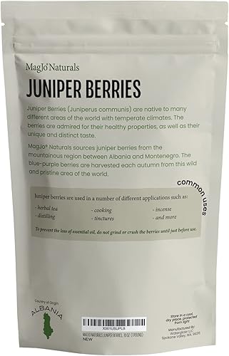 Miniatura 8 de MagJo Naturals Bayas de enebro secas silvestres a granel 1 lb 1 paquete