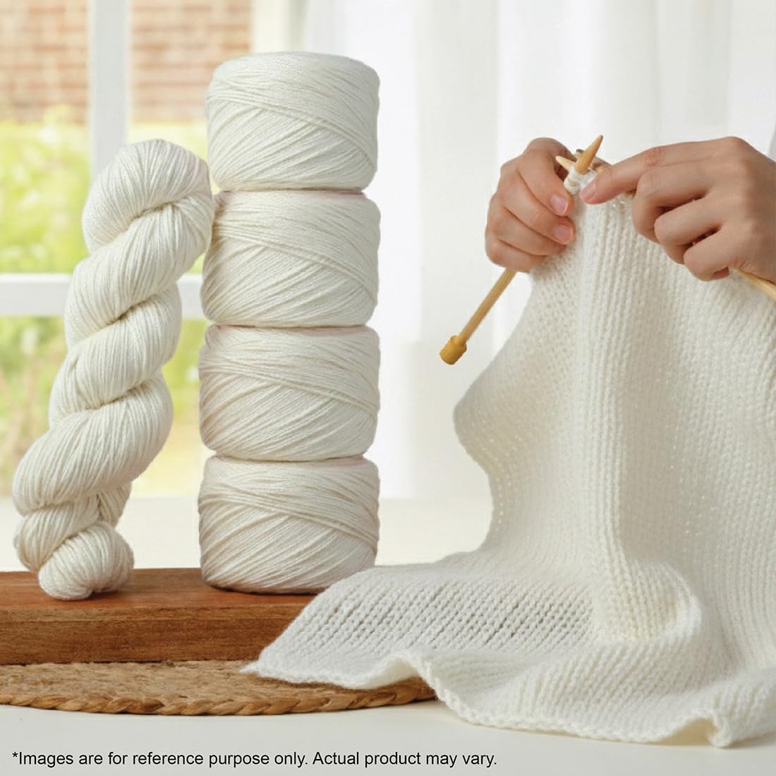 KnitPro Symfonie Hand Dyed Yarn | Extra Fine Merino Wool & Silk Blend for Knitting & Crocheting, DK Weight, Oeko-TEX Certified, Colorfast Fiber 182m, 100g Skein | Luna Semisolid Moonlight