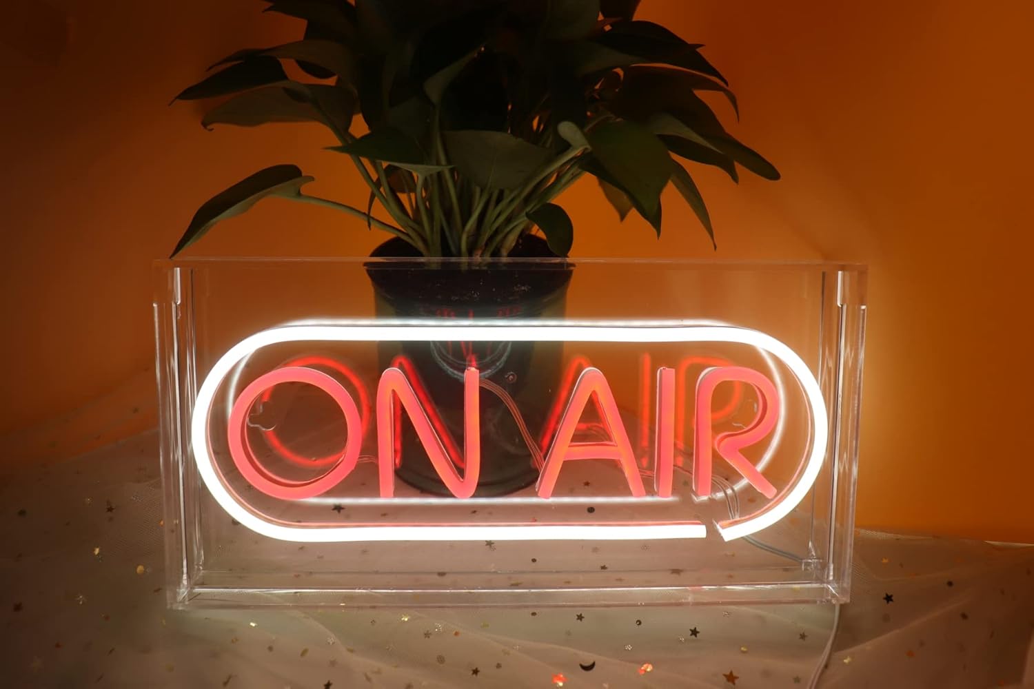On air Lightbox LED Neon Sign Night Light for Party Desk Bedroom Home Birthday Art Decoration with USB 11.8"*5.9"*1.7"