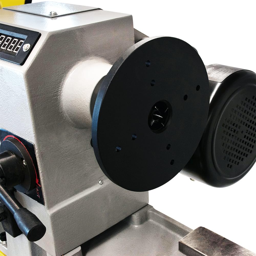 BAMATO Drechselmaschine WL-900V (230V) | 550W Leistung | Stufenlos 500-2000 min-1 | Werkstück max. 900mm | M33-Gewinde | Drehbank Drehtischmaschine (WL-900V (Ohne Kopiereinrichtung WL900CD))