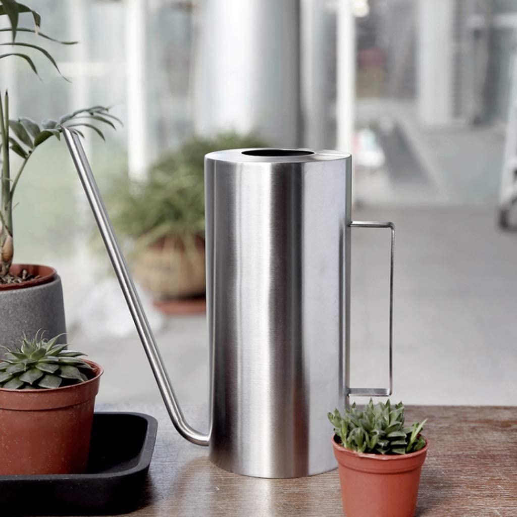 Regadera Plantas Flores Regadera De 1500Ml, Regadera De Acero Inoxidable for Flores Caseras, Regadera De Boca Larga for Regar Plantas Regadera De Interior