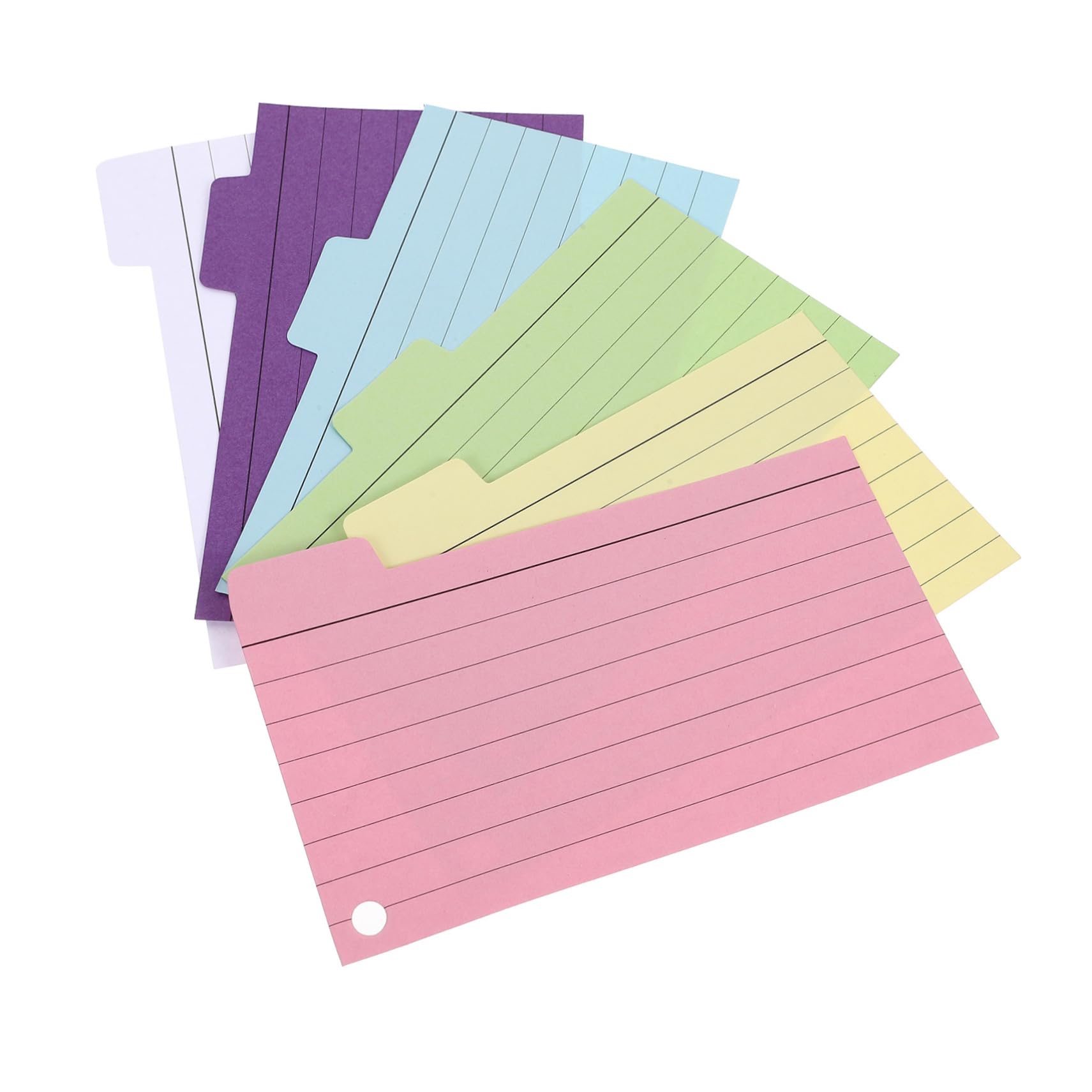 6pcs Lined Memo Pads Index Cards for Study and Note Taking Notepads for Office and Classroom Use Easy