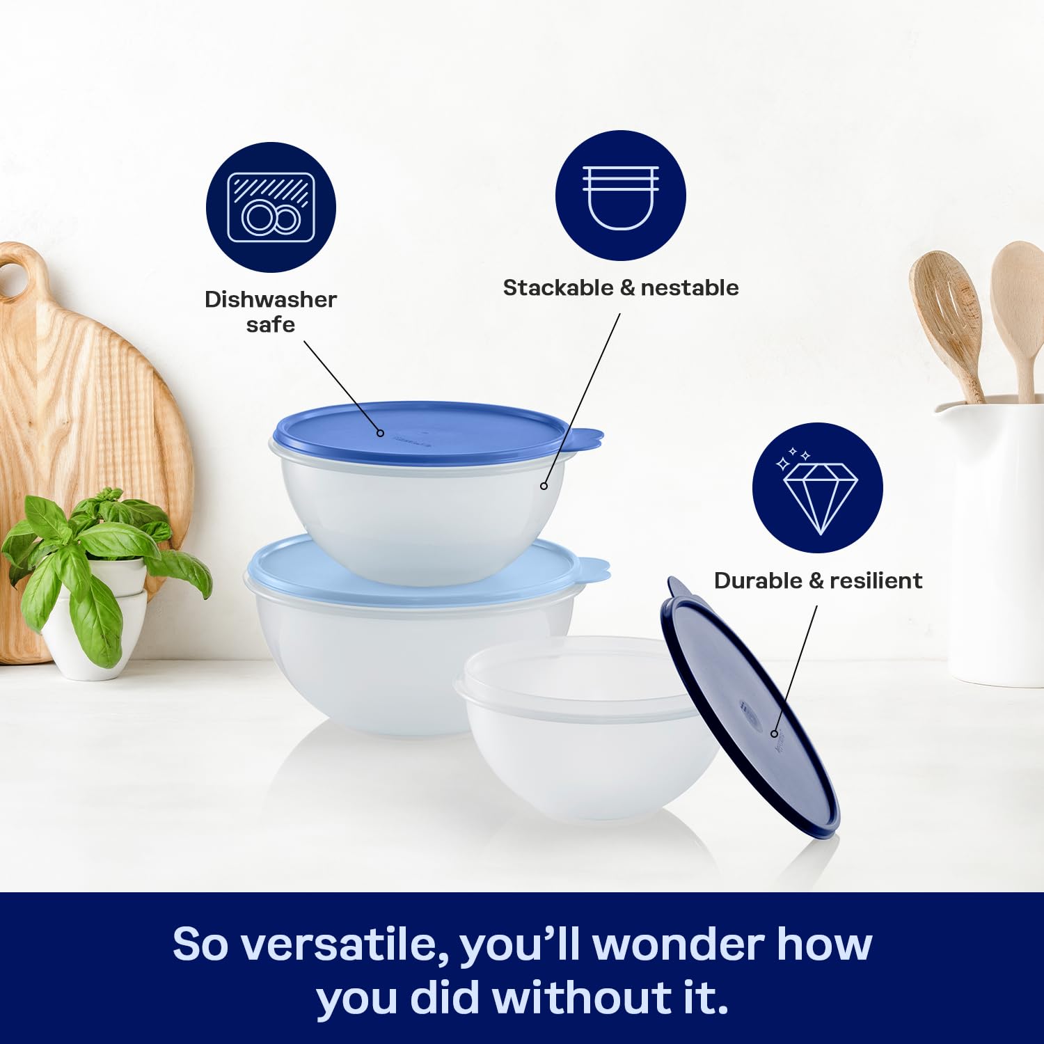Tupperware Heritage Wonderlier 12 Piece Food Storage Bowl Set in