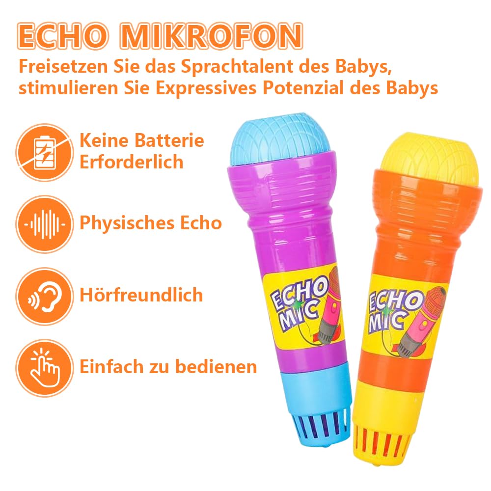 Funalix 2er-Pack Echo-Mikrofon Für Kinder Mit Echo Produktbild-Vorschau 3