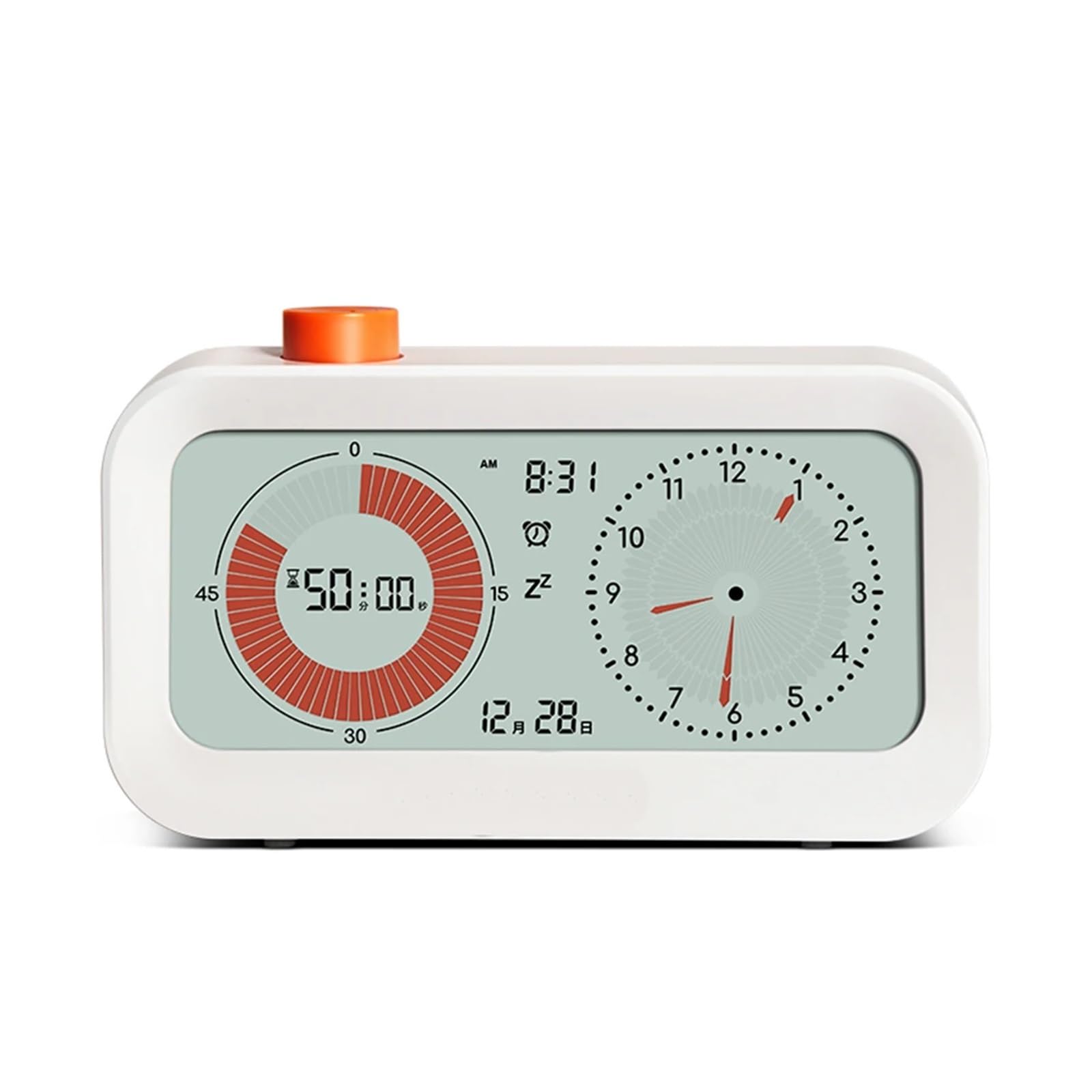 Digital Productivity Visual Timer Count Up/Down Function Alarm Calendar Display Clock Snooze Setting Time Management Tool Reliable Efficient