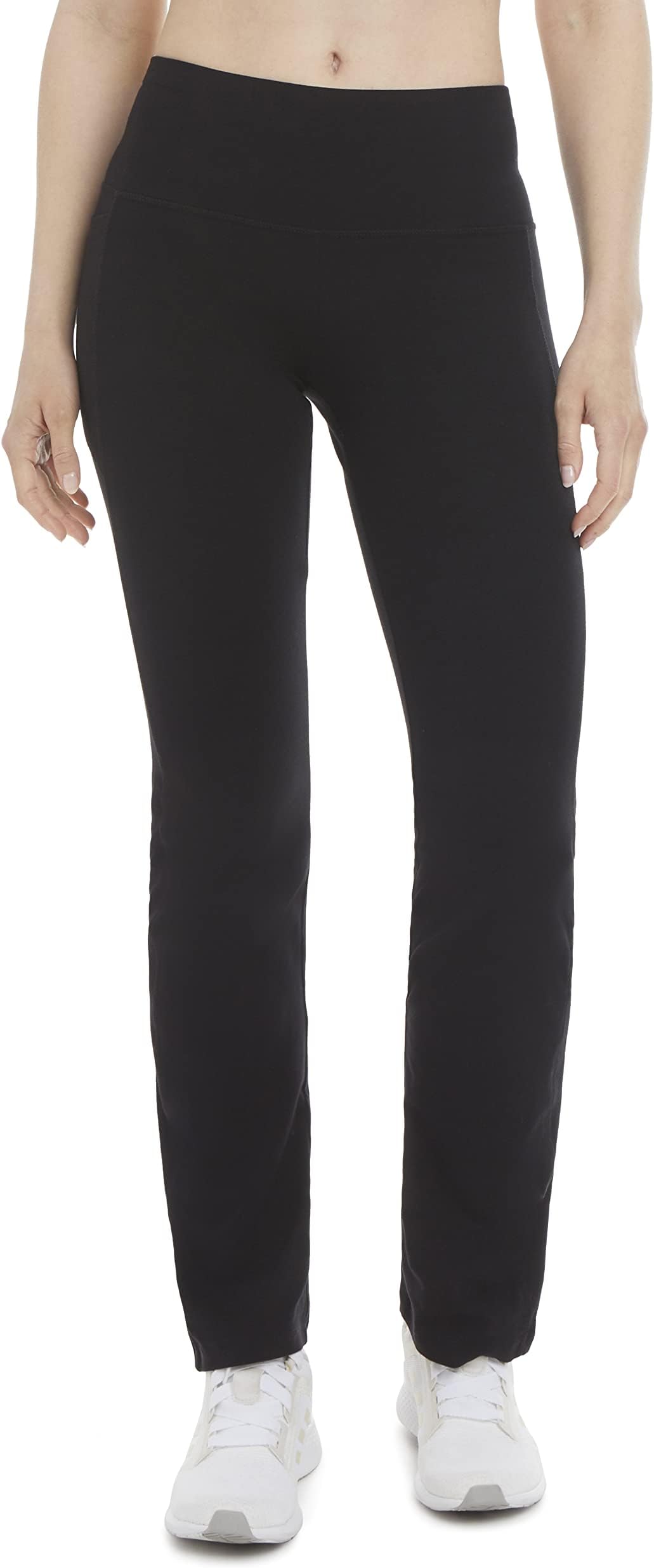 Womens Cotton Stretch Pocket Yoga Pants