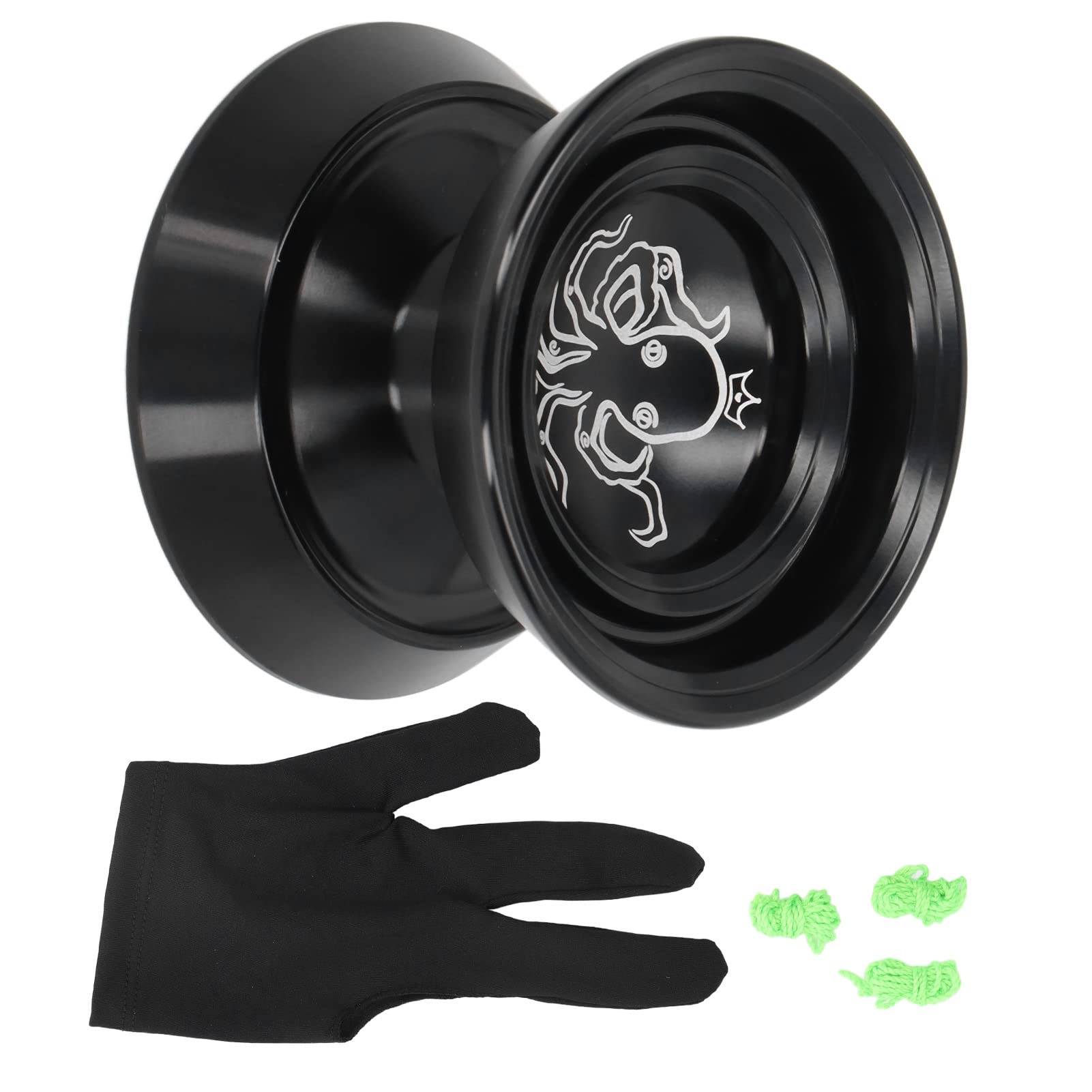 Responsive Yoyo, Metal Aluminum Alloy Professional Yoyo with Glove