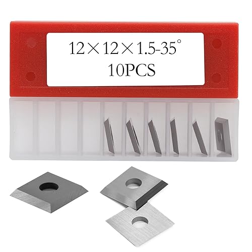 Carburo cuadrado de 0.472 in Insertos Cortadores Cuchillos Cuchillos Cuchillos 12 × 12 × 0.059 in-35  para carpintería espiralcepilladora helicoidal