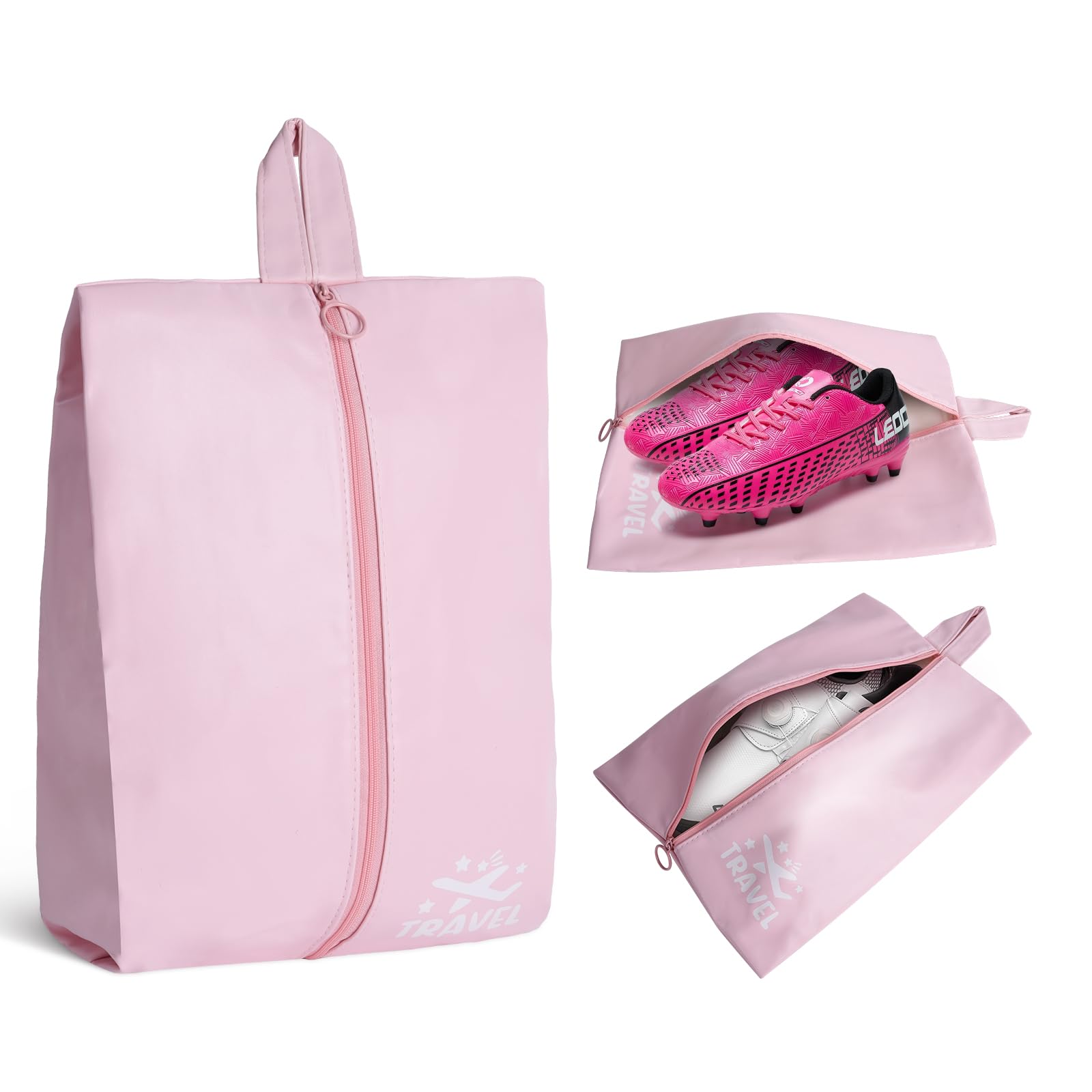 ourkiss Smell-Proof Cleat Bags for Sports - Durable Soccer Cleat Bag & Track Spike Bag | Water-Resistant Shoe Bags for Travel, Gym, Golf & Storage