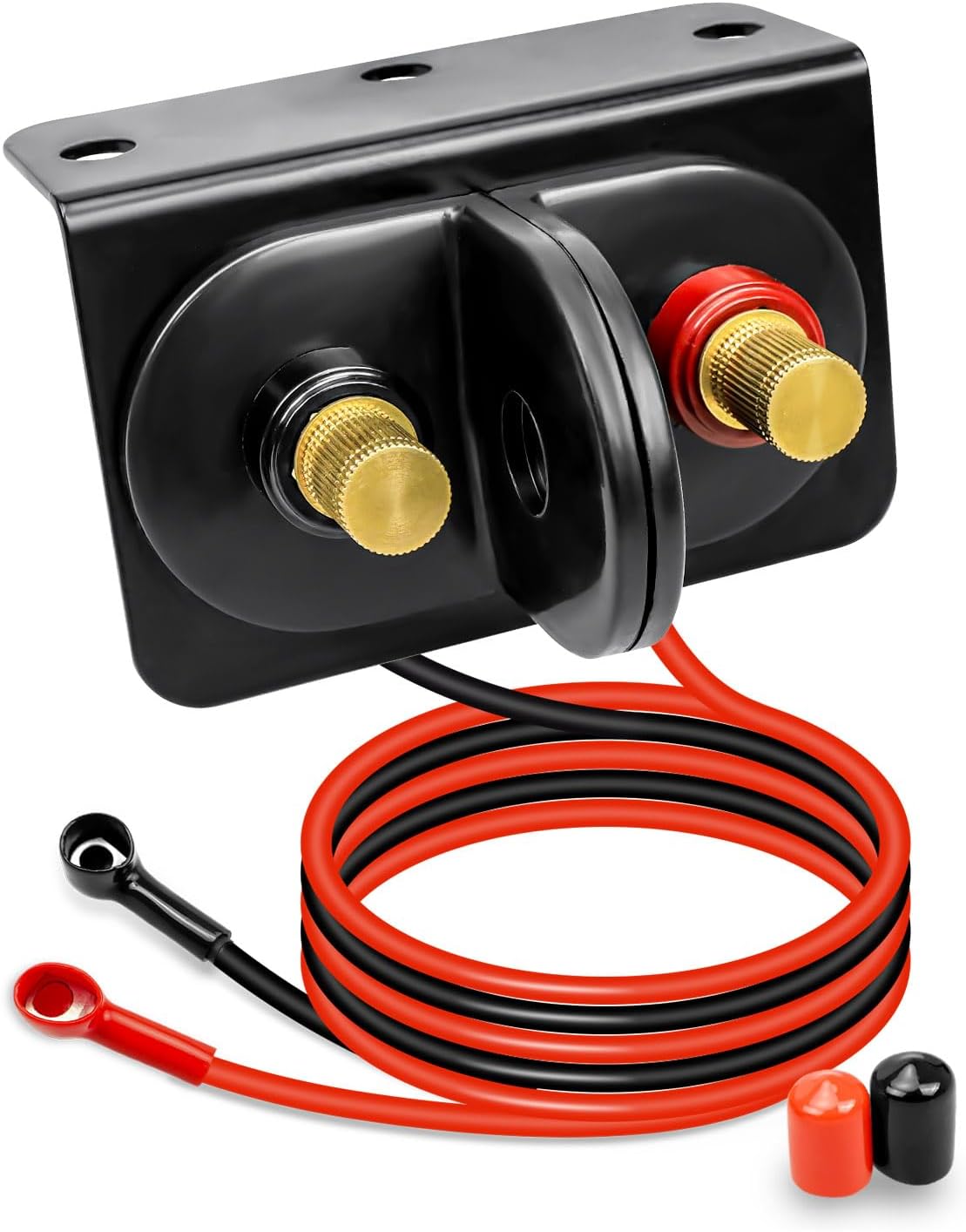 Remote Battery Terminals with Mounting Bracket and Cables, Battery Jump