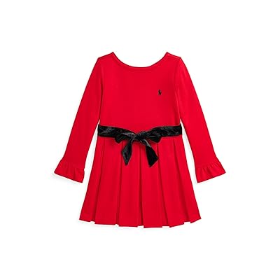 Polo Ralph Lauren Kids Pleated Ponte Dress (Toddler/Little Kid) Girl