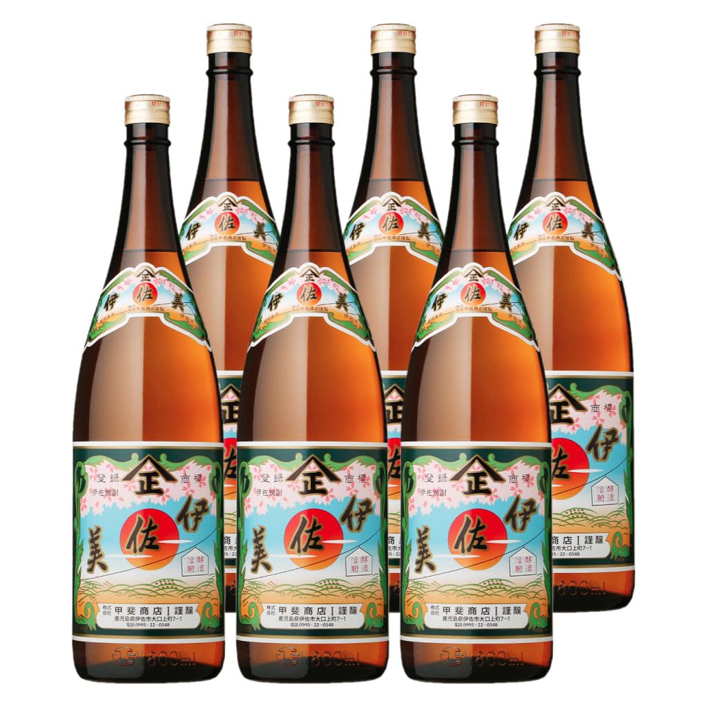 Amazon.co.jp: 伊佐美 芋焼酎 25度 1800ml ×6本 甲斐商店 段ボール箱