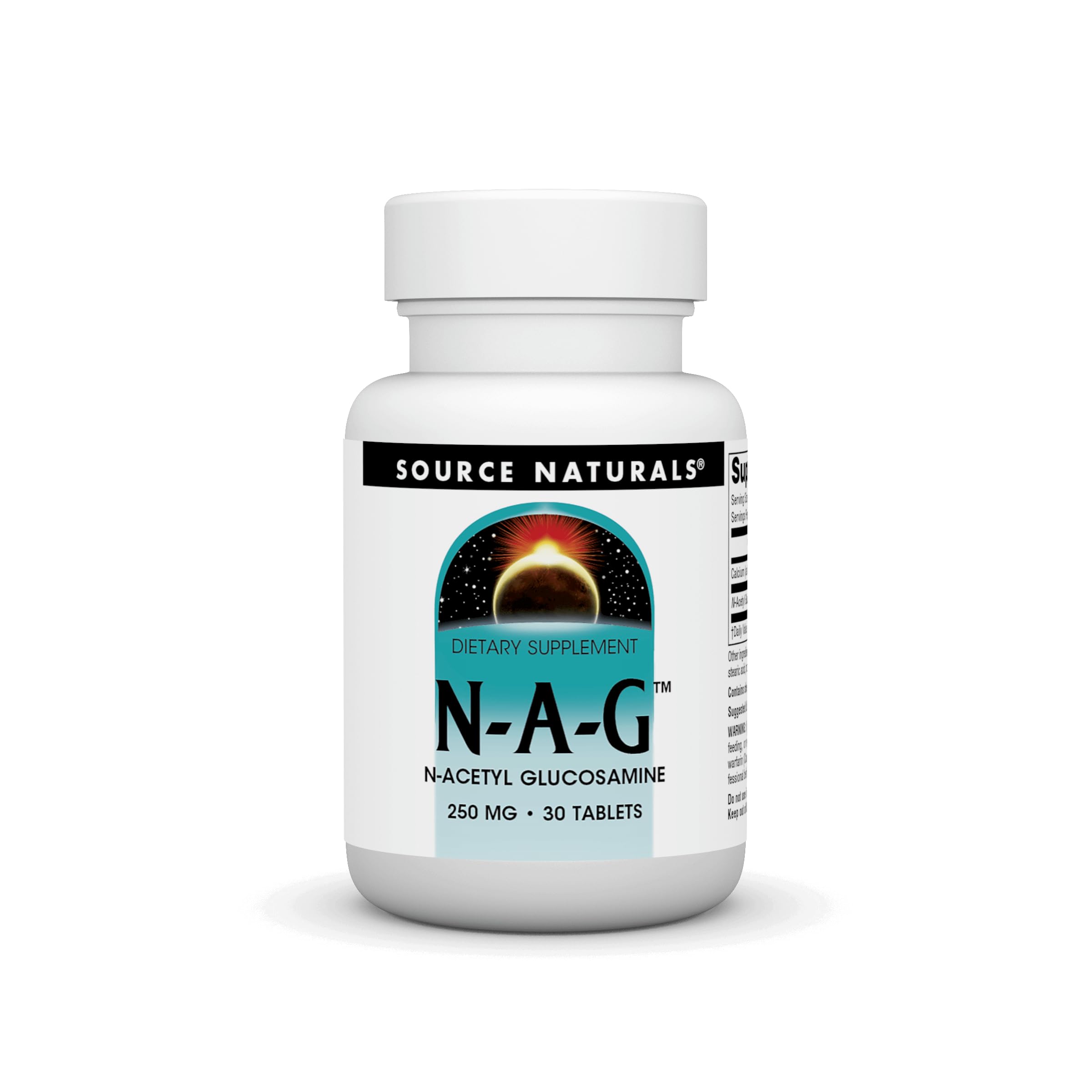 Source NaturalsN-A-G 250 mg N-Acetyl Glucosamine for Joint Support and Intestinal Lining - 30 Tablets