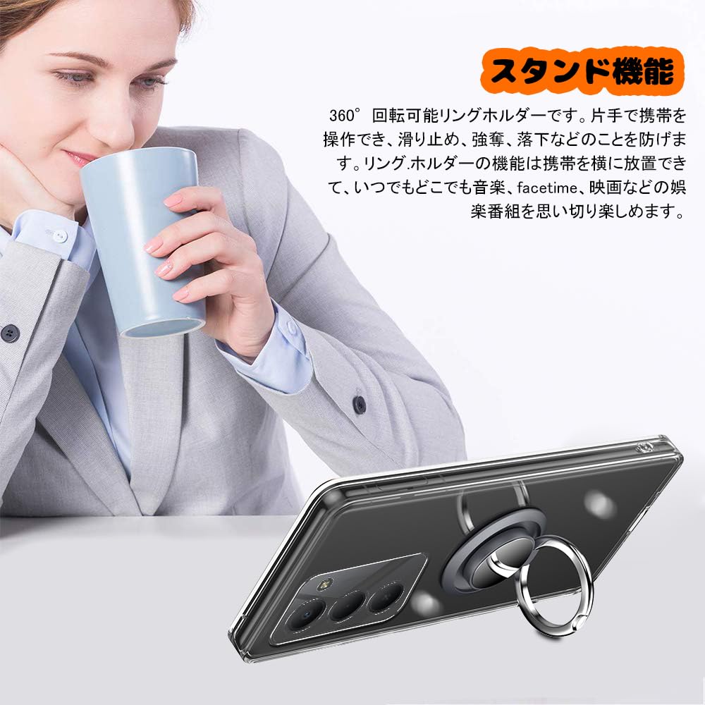 Amazon.co.jp: 対応 Xiaomi Redmi 15 5G ケース リング付き 透明