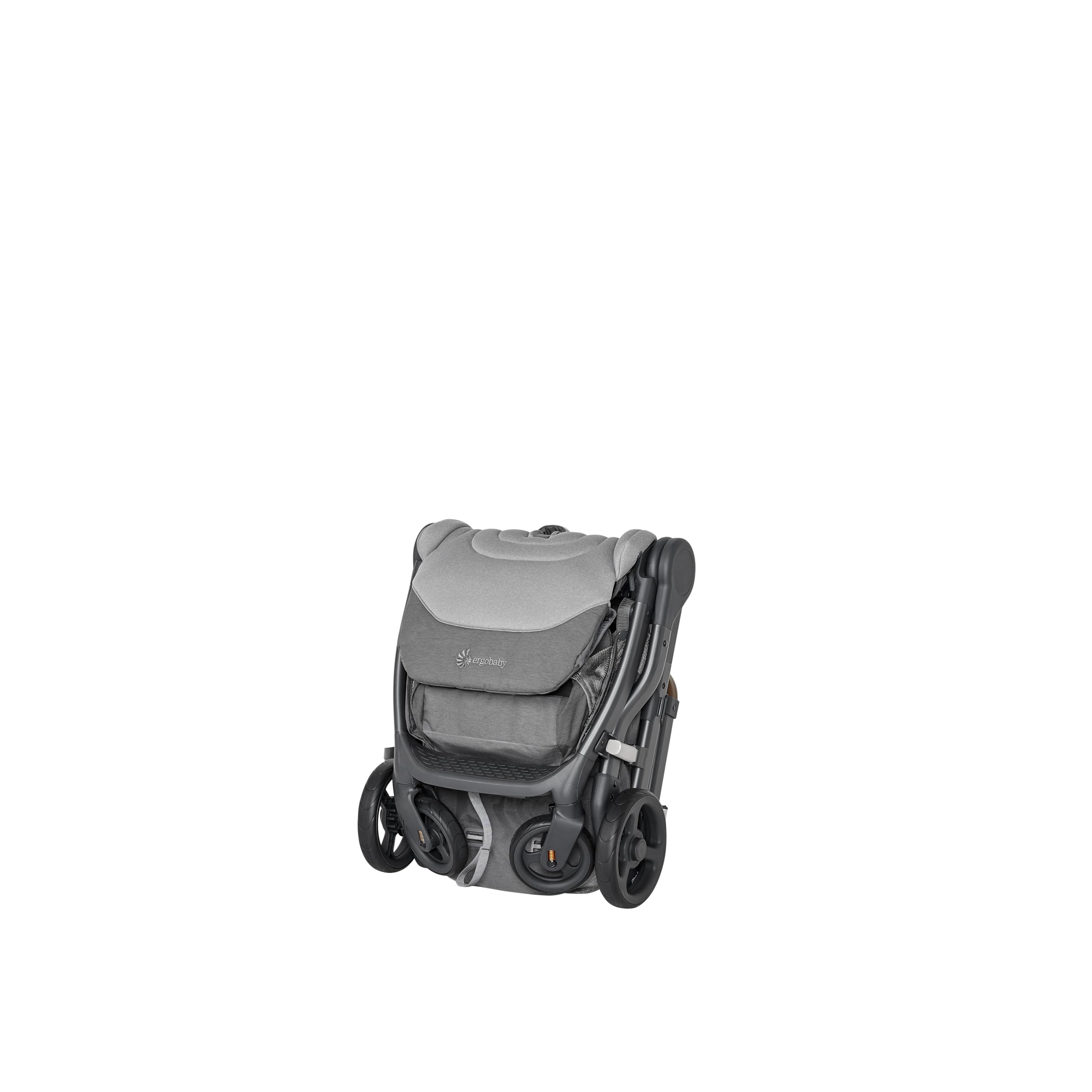 Passeggino Ergobaby Metro+ Deluxe con funzione reclinabile, per neonati dalla nascita fino a 22 kg, pieghevole e compatibile con il seggiolino auto, manubrio regolabile in altezza, London Grey