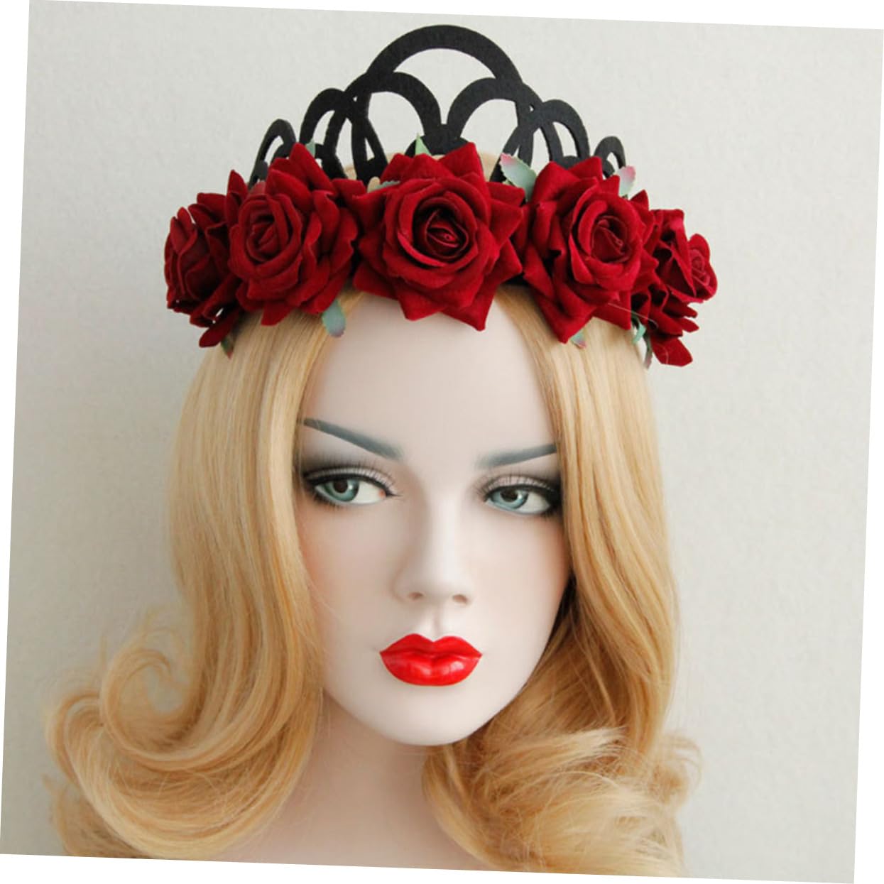 Didiseaon 3 Coronas Para La Cabeza Diadema Floral Con Rosas Accesorio Para Novia Y Boda.