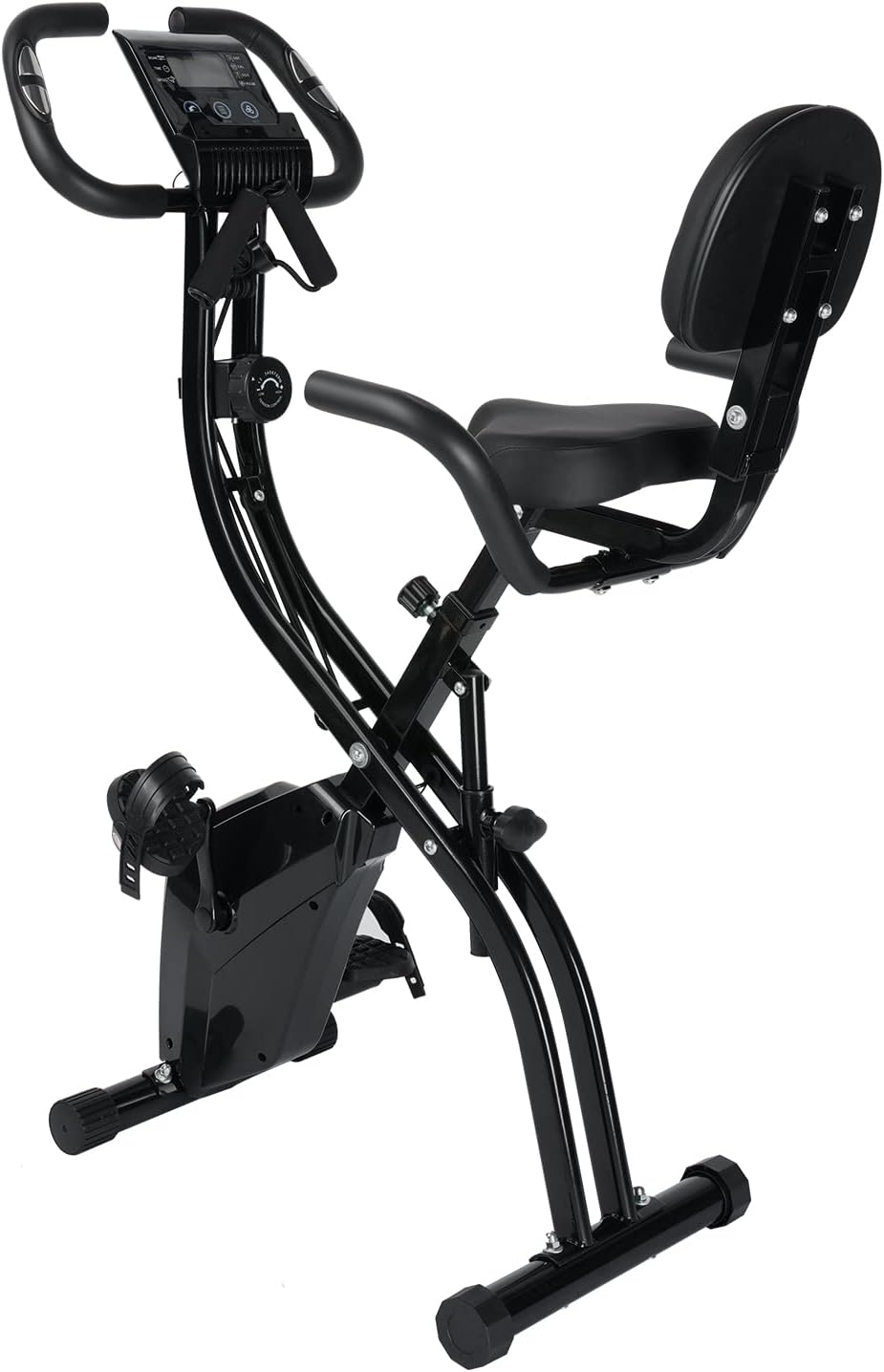 Folding Stationary Bike,Exercise Bike for Home Cardio Gym
