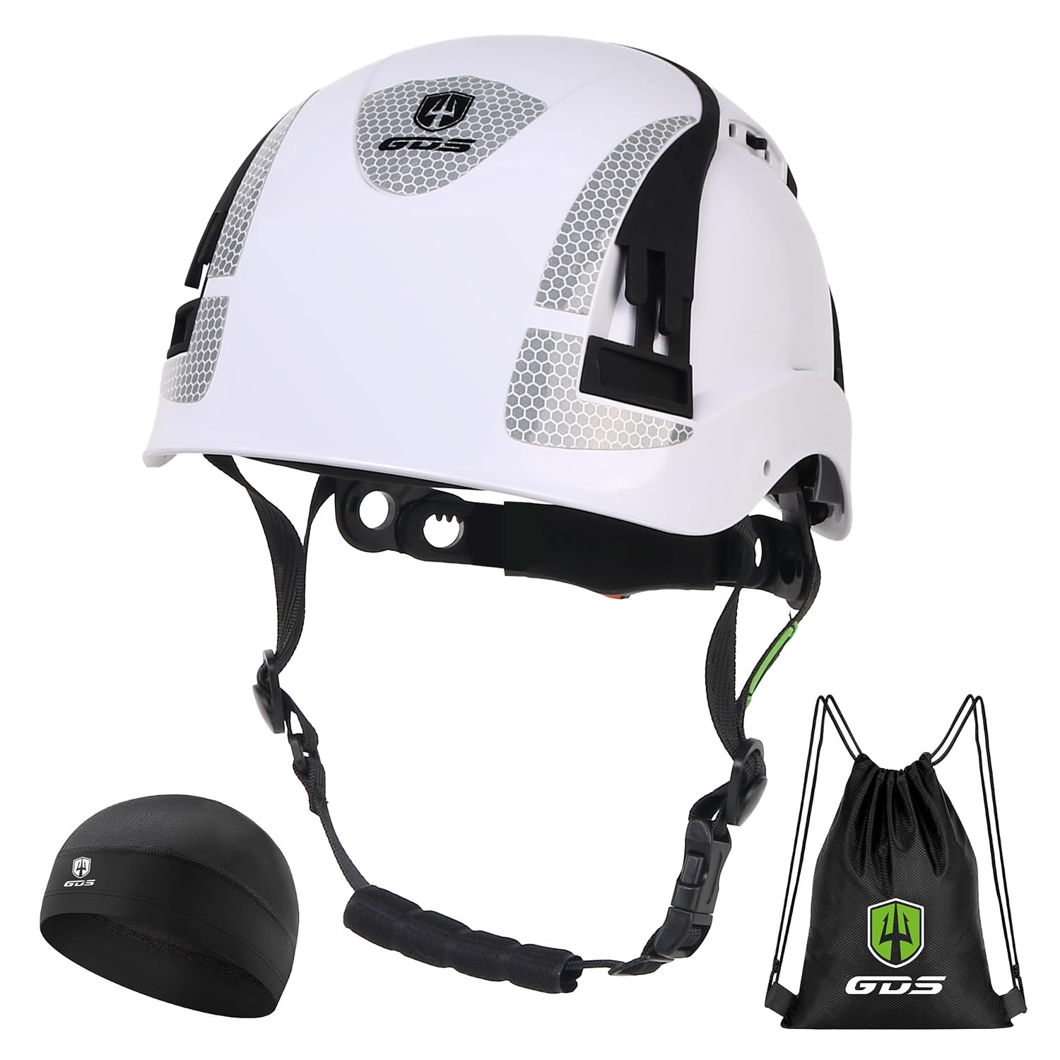 GREEN DEVIL X-Armor Casque de sécurité EN 397 | Casque de travail en ABS avec protection contre les chocs EPS | Suspension à 6 points | Ventilé | Réglage à une main 53-63 cm | Pour la construction et