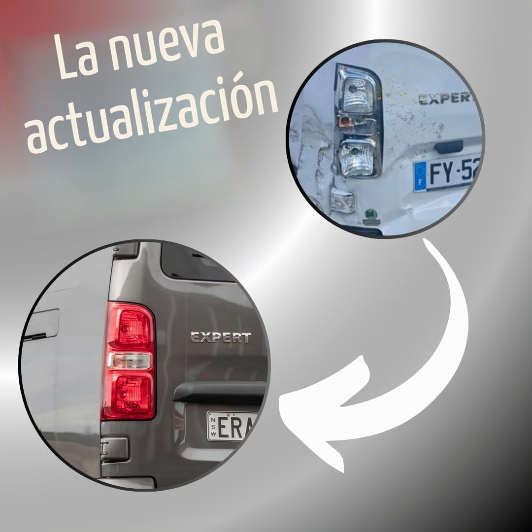 2 faros traseros traseros izquierda derecha compatible con Peugeot Expert Citroen Jumpy Toyota Proace Vivaro con certificado E 9808243080 9808243180