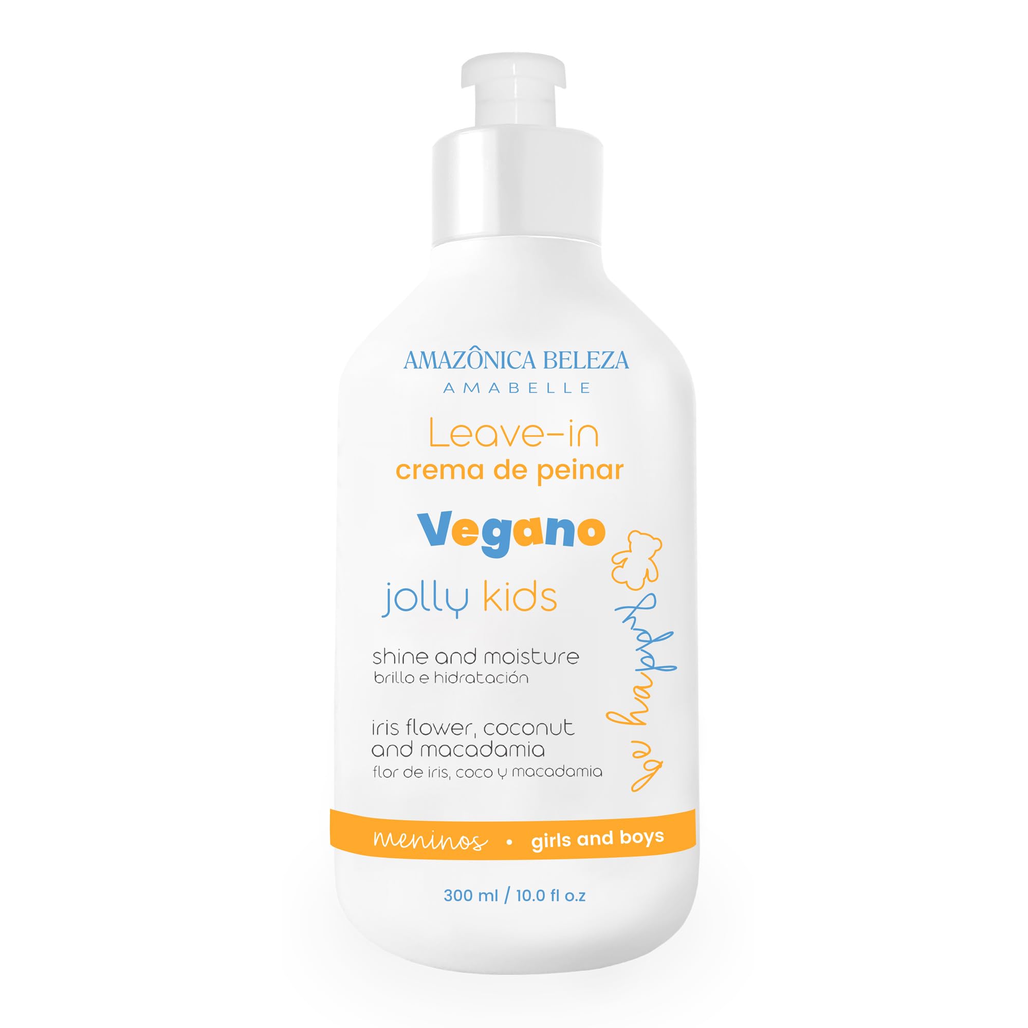 JOLLY KIDS Vegan Styling Cream, Safe for Everyday Use, For All Hair Types and Textures, Free from Sulfates and Parabens, 10 Oz.