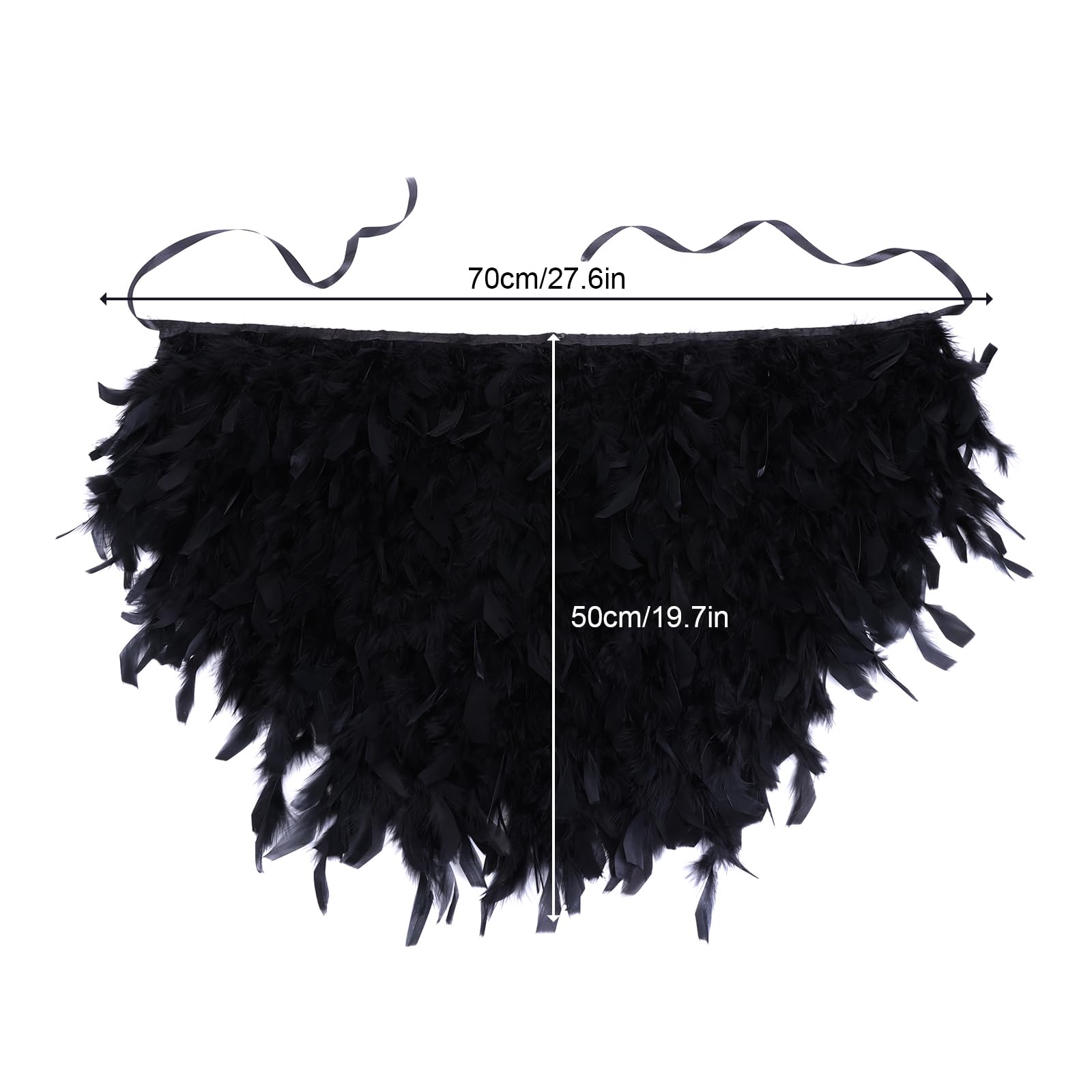 Falda de plumas para mujer, tutú de tul, cinturón de atar, estilo gótico, mini faldas de baile para Halloween, carnaval, fiesta