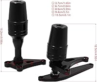 Vista 7 de Worldmotop - Deslizadores de bastidor de motor para Ducati Panigale V2 Panigale V2S 2019 2020 2021 (rojo)