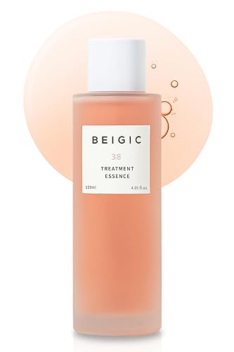 BEIGIC Esencia de tratamiento Esencia diaria con niacinamida y péptidos veganos para iluminar, hidratar, calmar y equilibrar el pH, vegano y libre