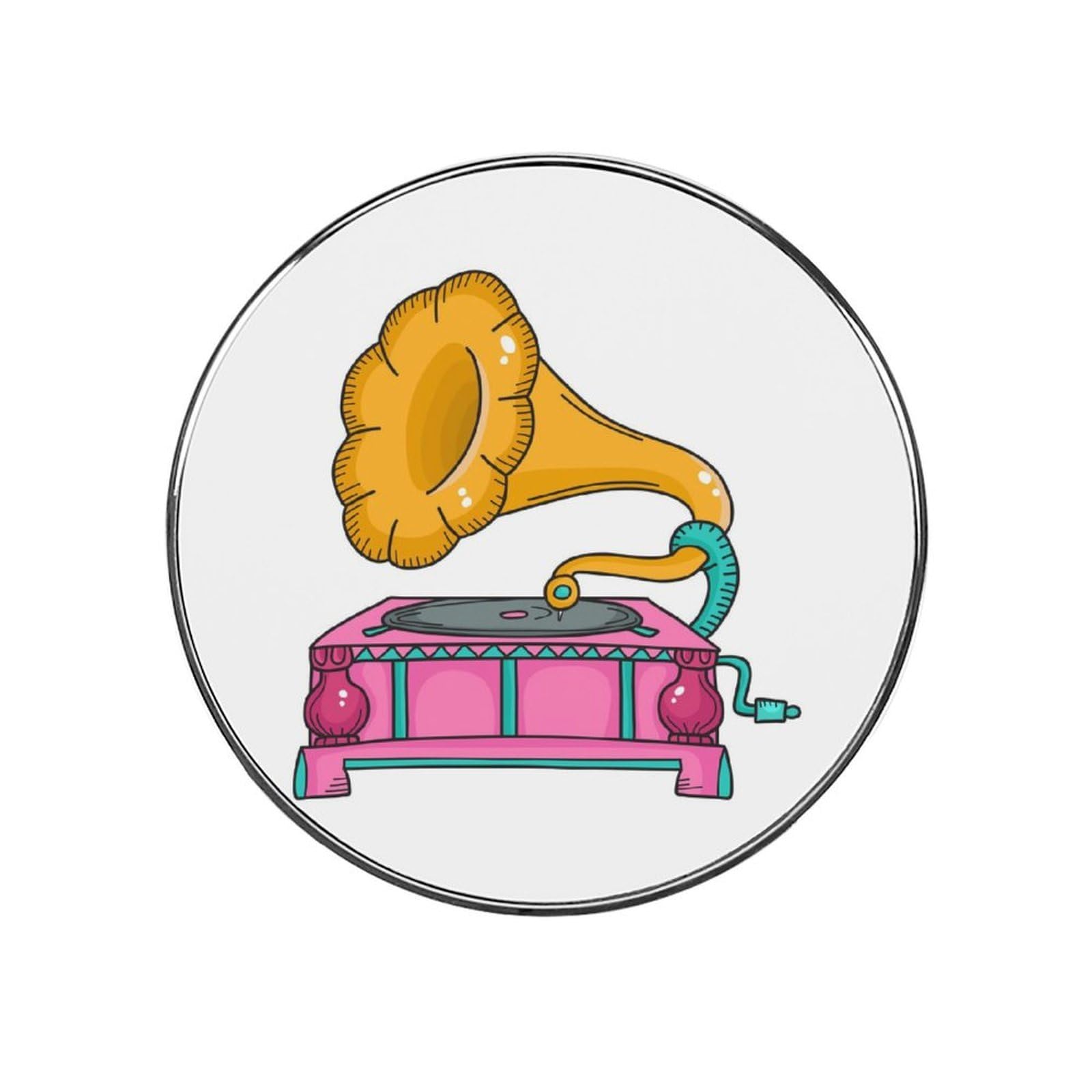 Phonograph Alloy Fridge Magnet For Office Cabinet Refrigerator Whiteboard Photo